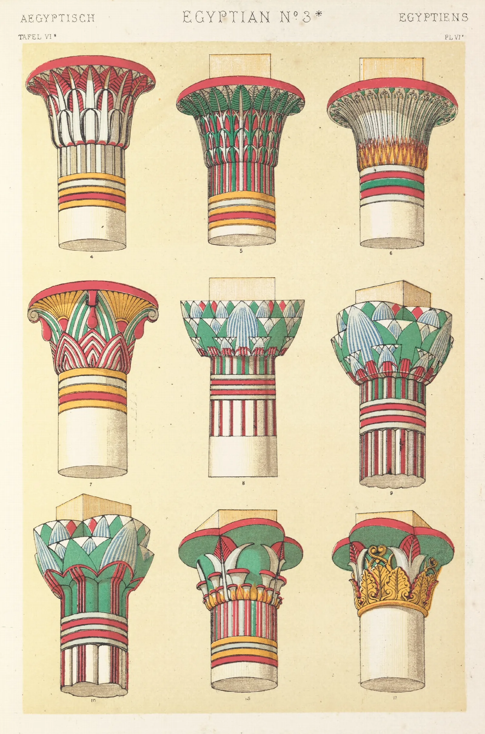 Egyptian No 3a Wall Art by Owen Jones - Canvas Print