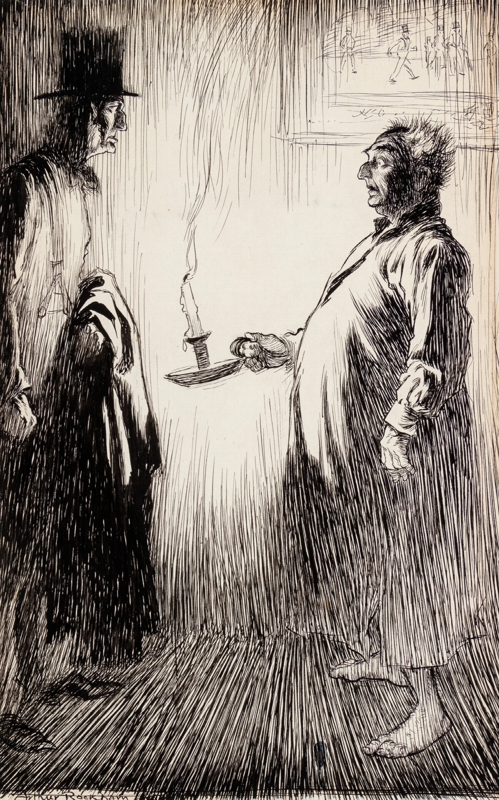 Candlelight Wall Art by Arthur Rackham - Canvas Print