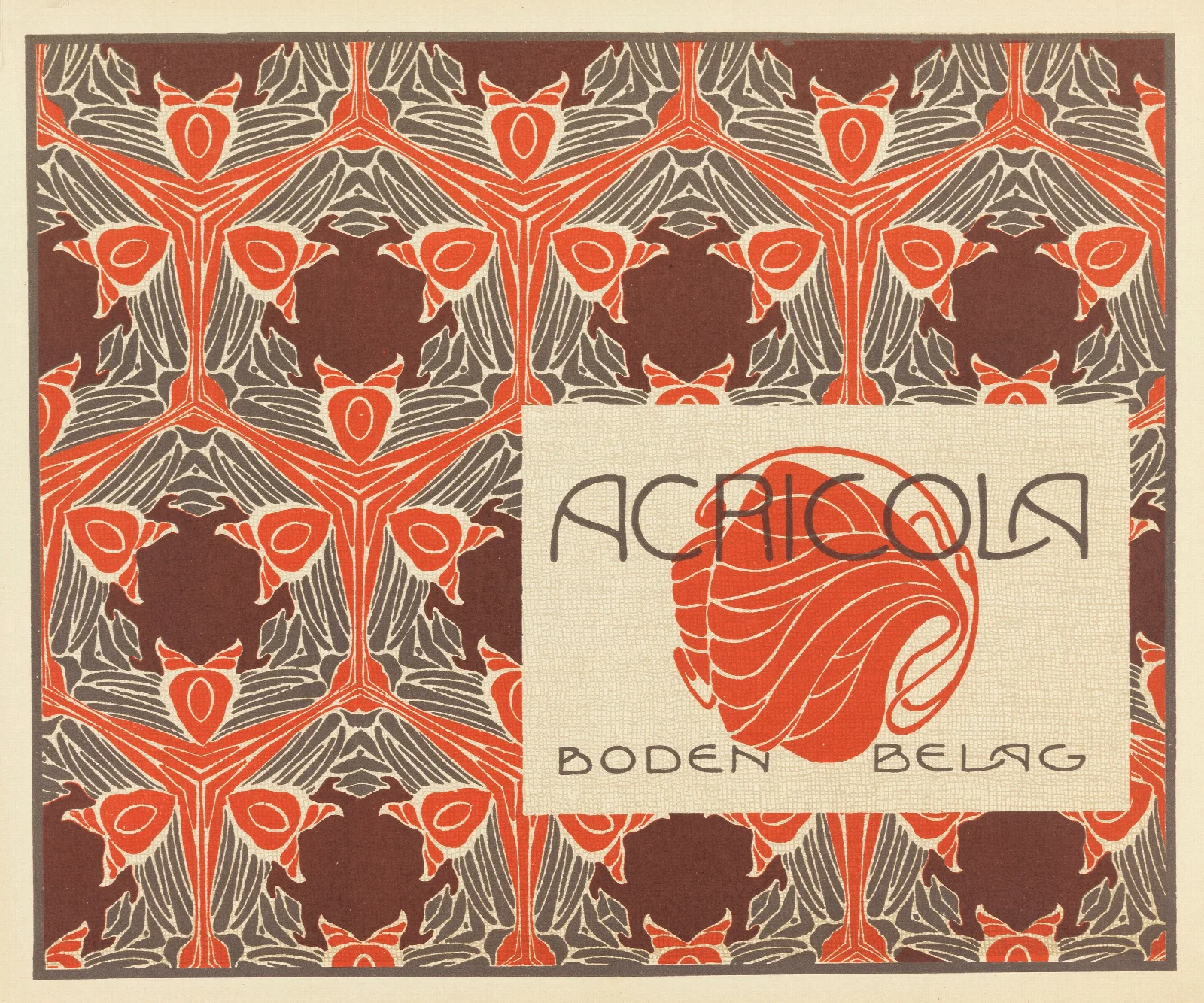 Acricola Bodenbelag Acricola Floor Covering Wall Art by Koloman Moser - Canvas Print