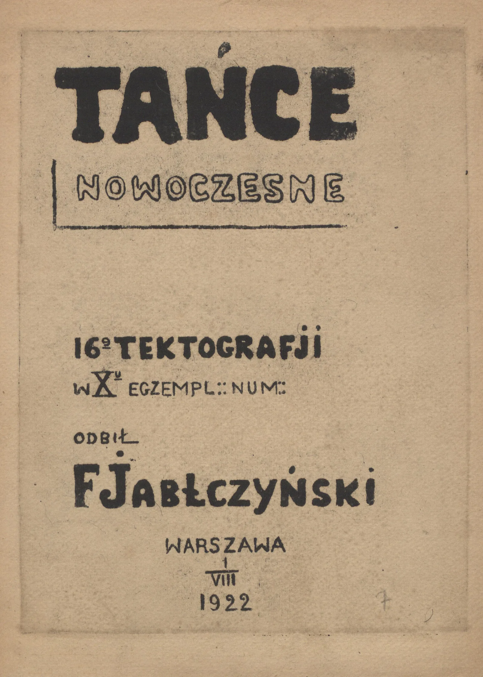 Tance Nowoczesne Modern Dance Pl 01 Wall Art by Feliks Jabłczyński - Canvas Print