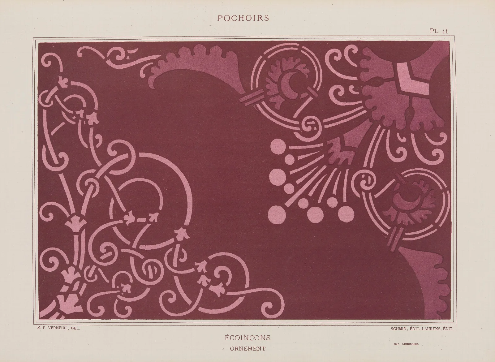 Ecoincon Ornement Wall Art by Maurice Pillard Verneuil - Canvas Print