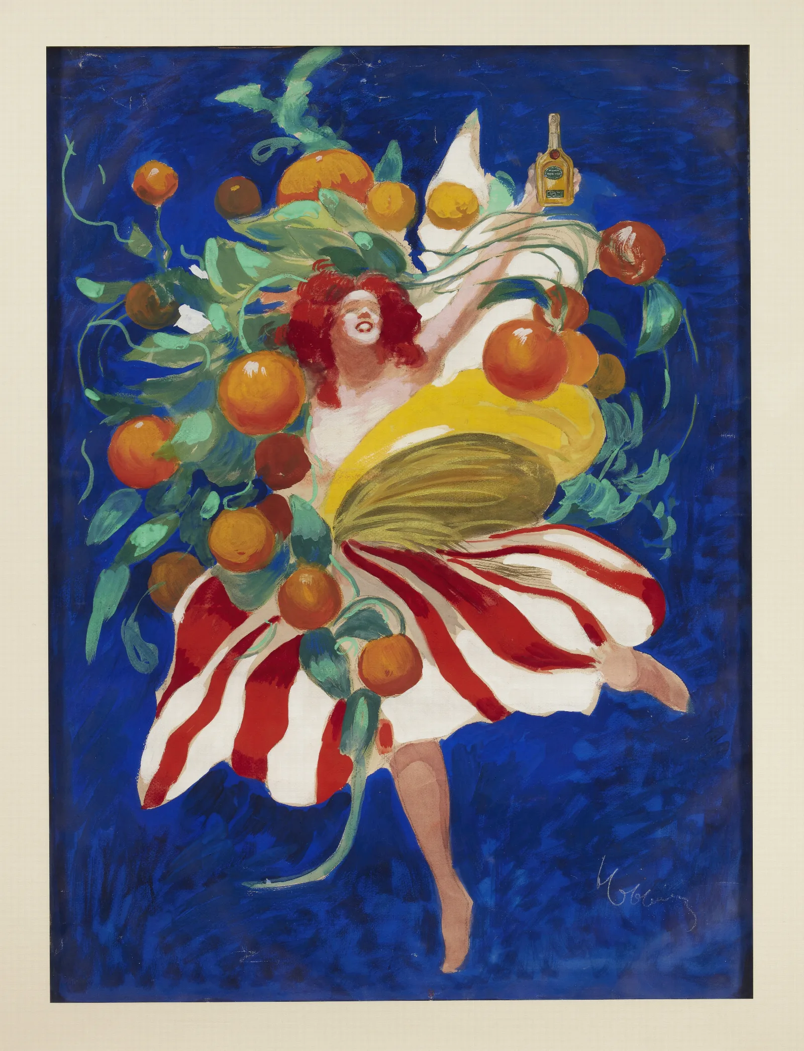 Femme Tenant Une Bouteille Wall Art by Leonetto Cappiello - Canvas Print