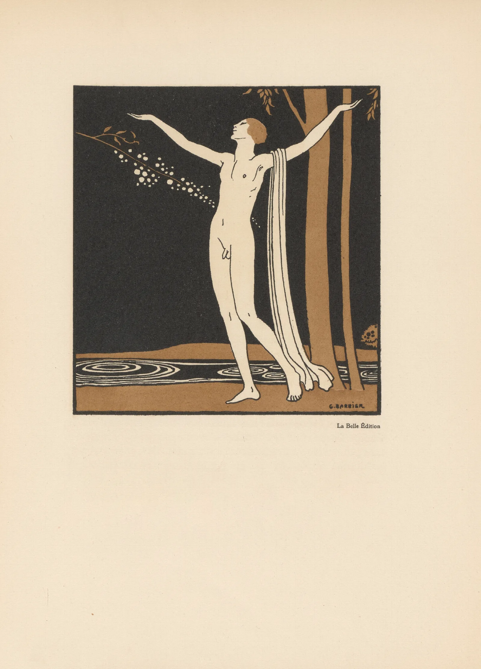 Le Cantique Des Cantiques 3 Wall Art by George Barbier - Canvas Print