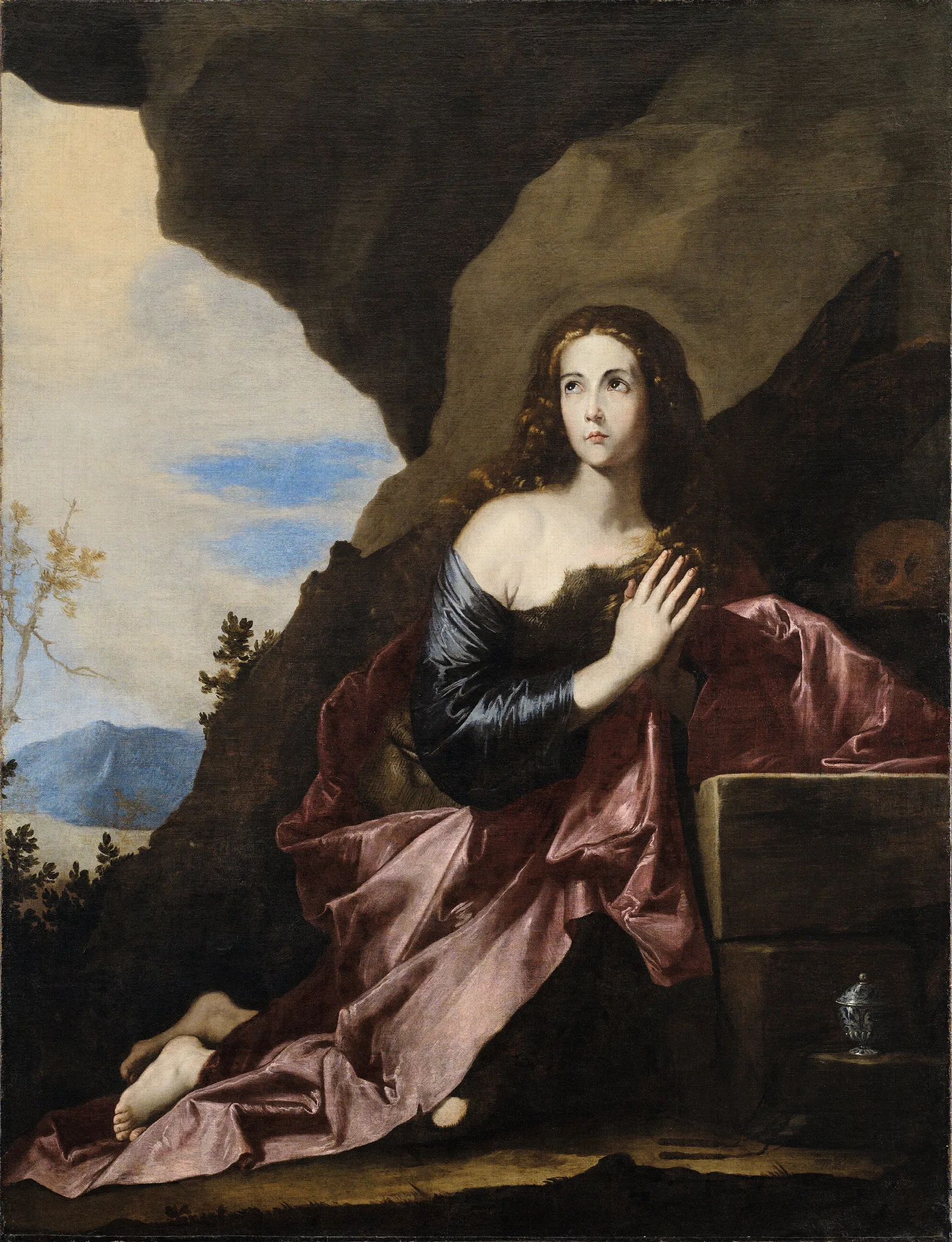 Mary Magdalene Penitent Wall Art by Jusepe de Ribera - Canvas Print