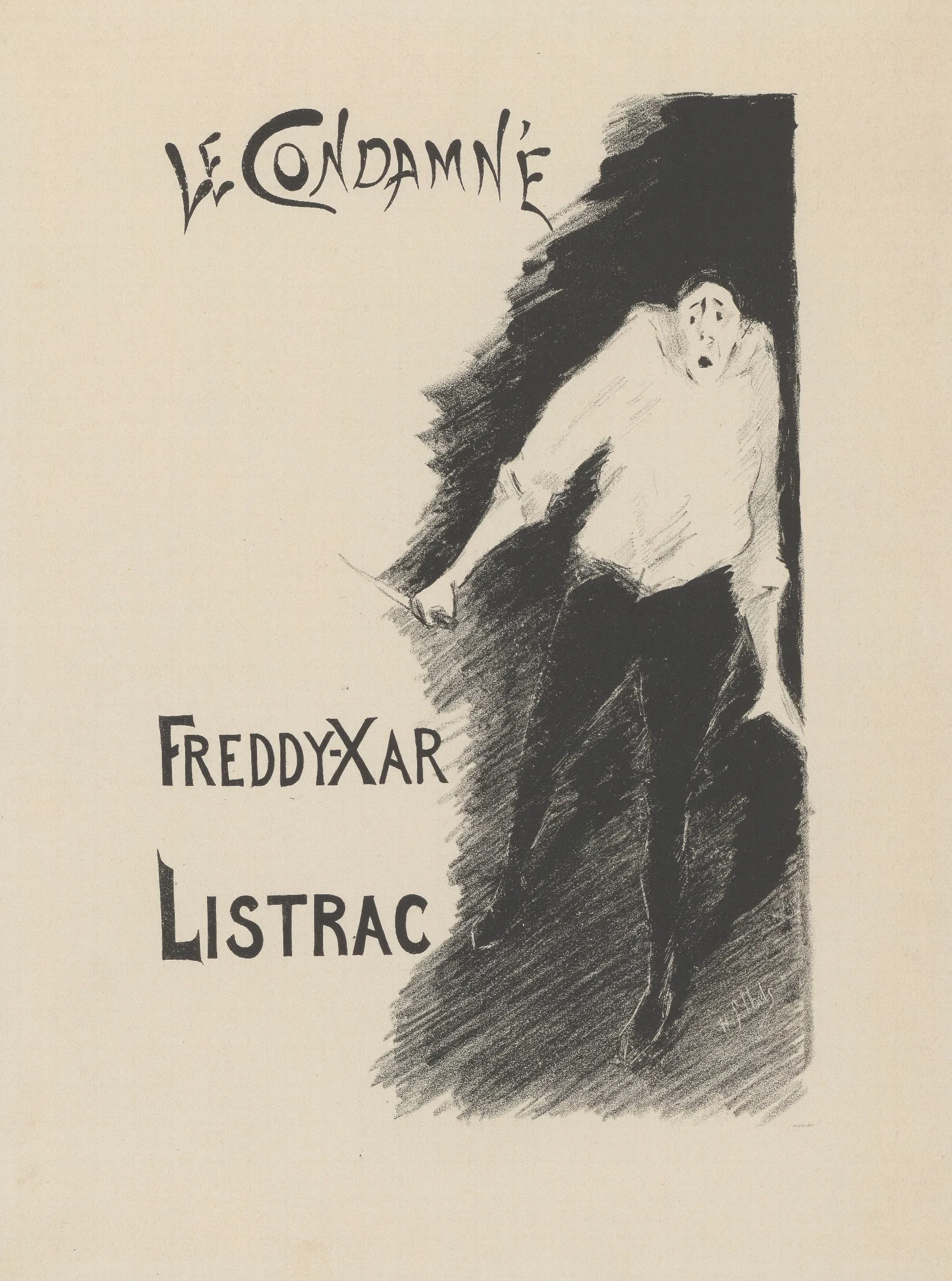 Le Condamne Freddy Xar Listrac Wall Art by Henri-Gabriel Ibels - Canvas Print