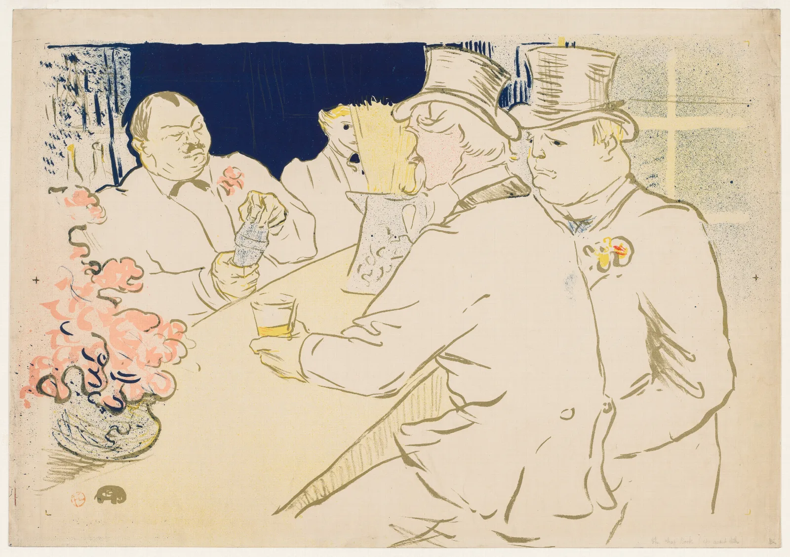 The Irish And American Bar Rue Royale Wall Art by Henri de Toulouse-Lautrec - Canvas Print