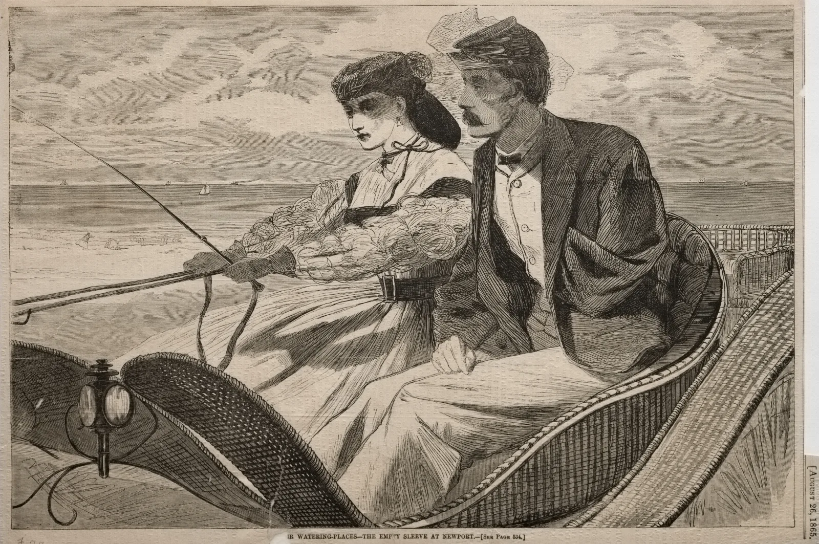 Our Watering Places The Empty Sleeve At Newport Wall Art by Winslow Homer - Canvas Print