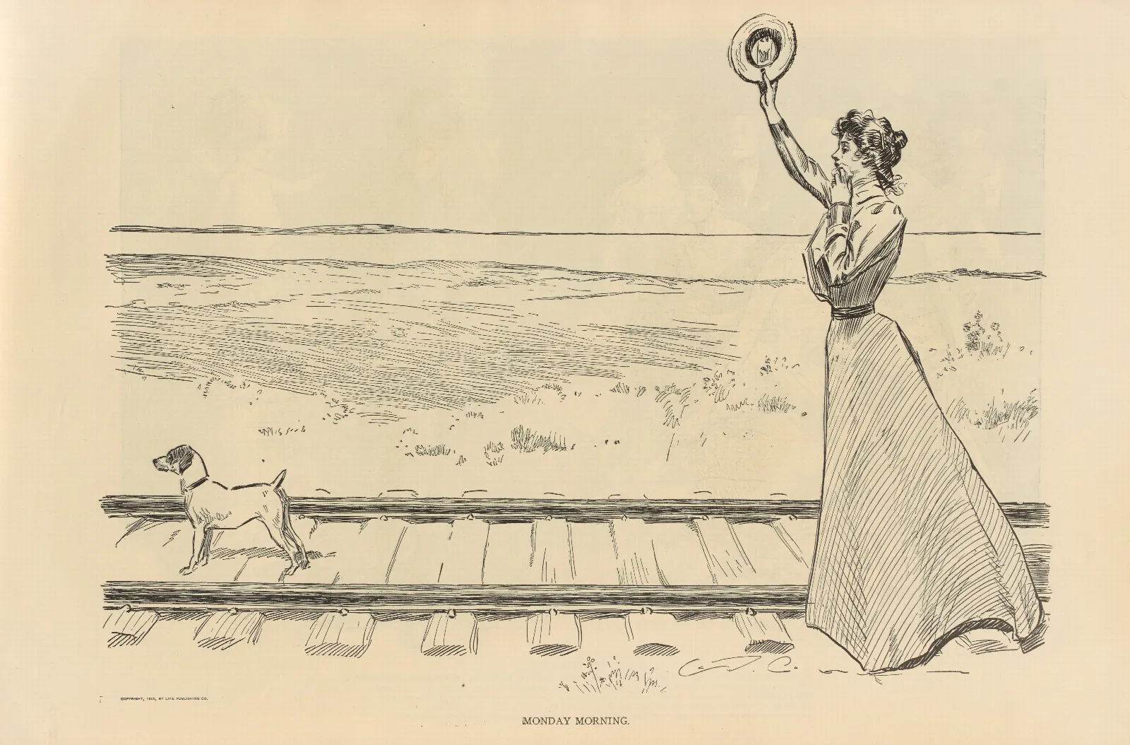 Monday Morning 2 Wall Art by Charles Dana Gibson - Canvas Print