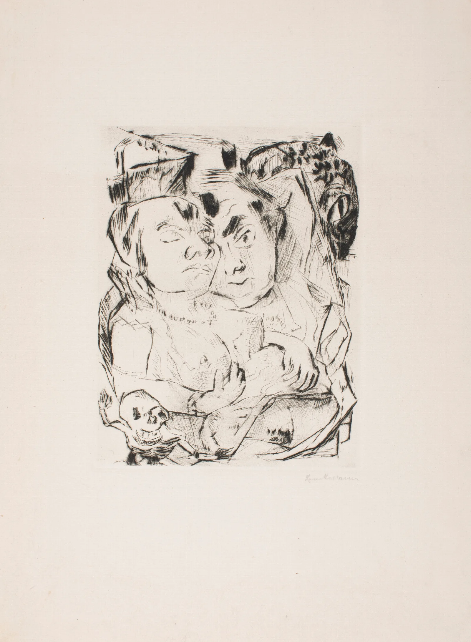 Illustration For Chapter 5 From The Portfolio The Duchess 2 Wall Art by Max Beckmann - Canvas Print