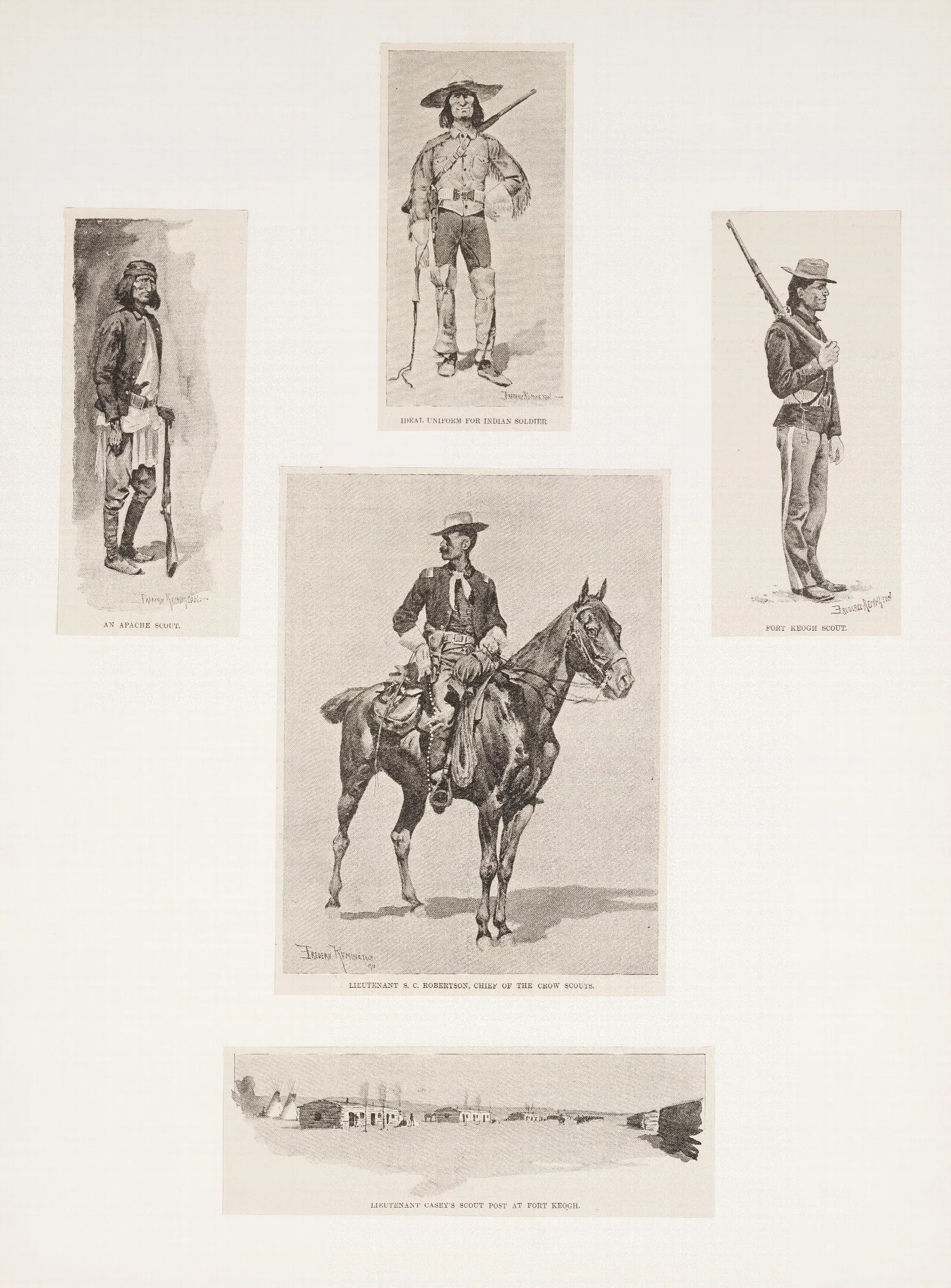 Indians As Irregular Cavalry Wall Art by Frederic Remington - Canvas Print