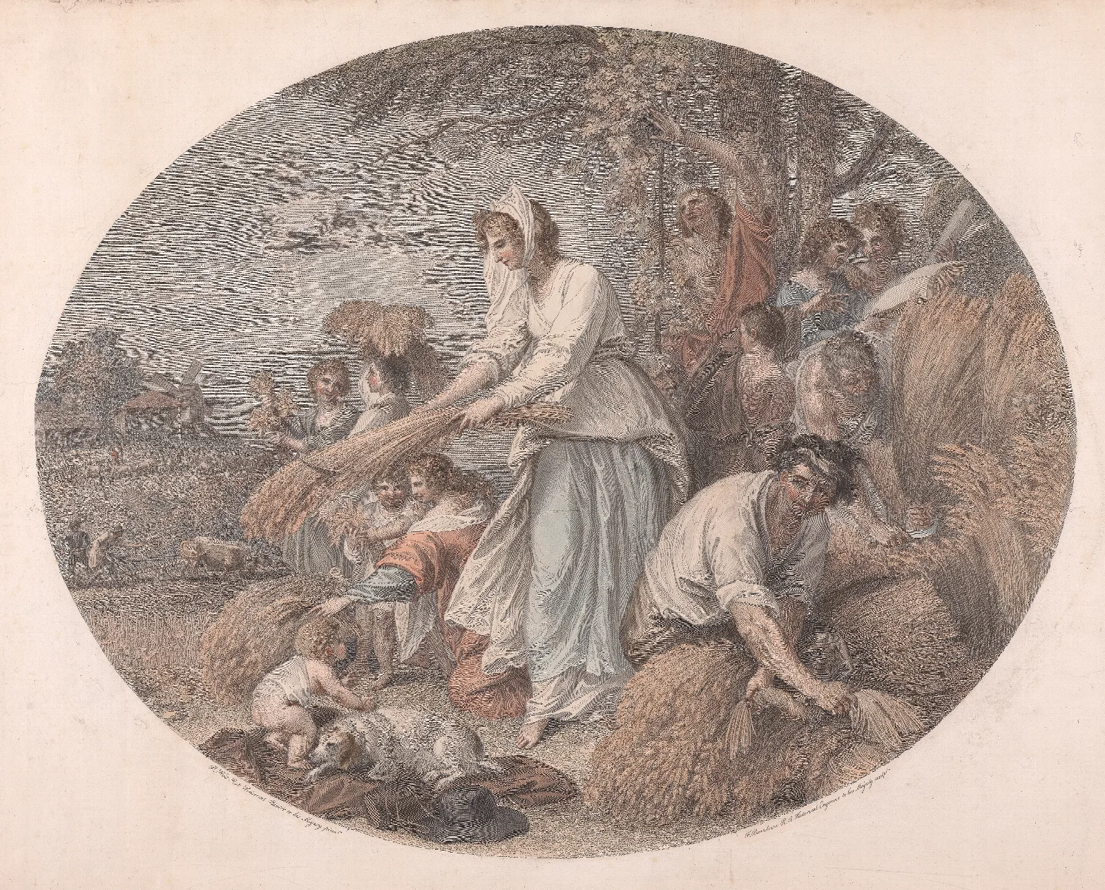 Reapers 5 Wall Art by Benjamin West - Canvas Print