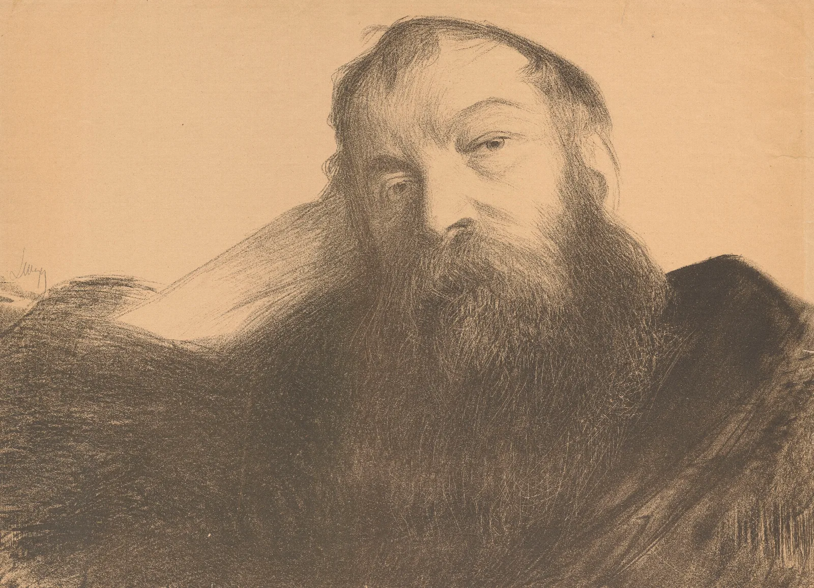 Portrait Of Jozef Chelmonski Wall Art by Leon Wyczółkowski - Canvas Print