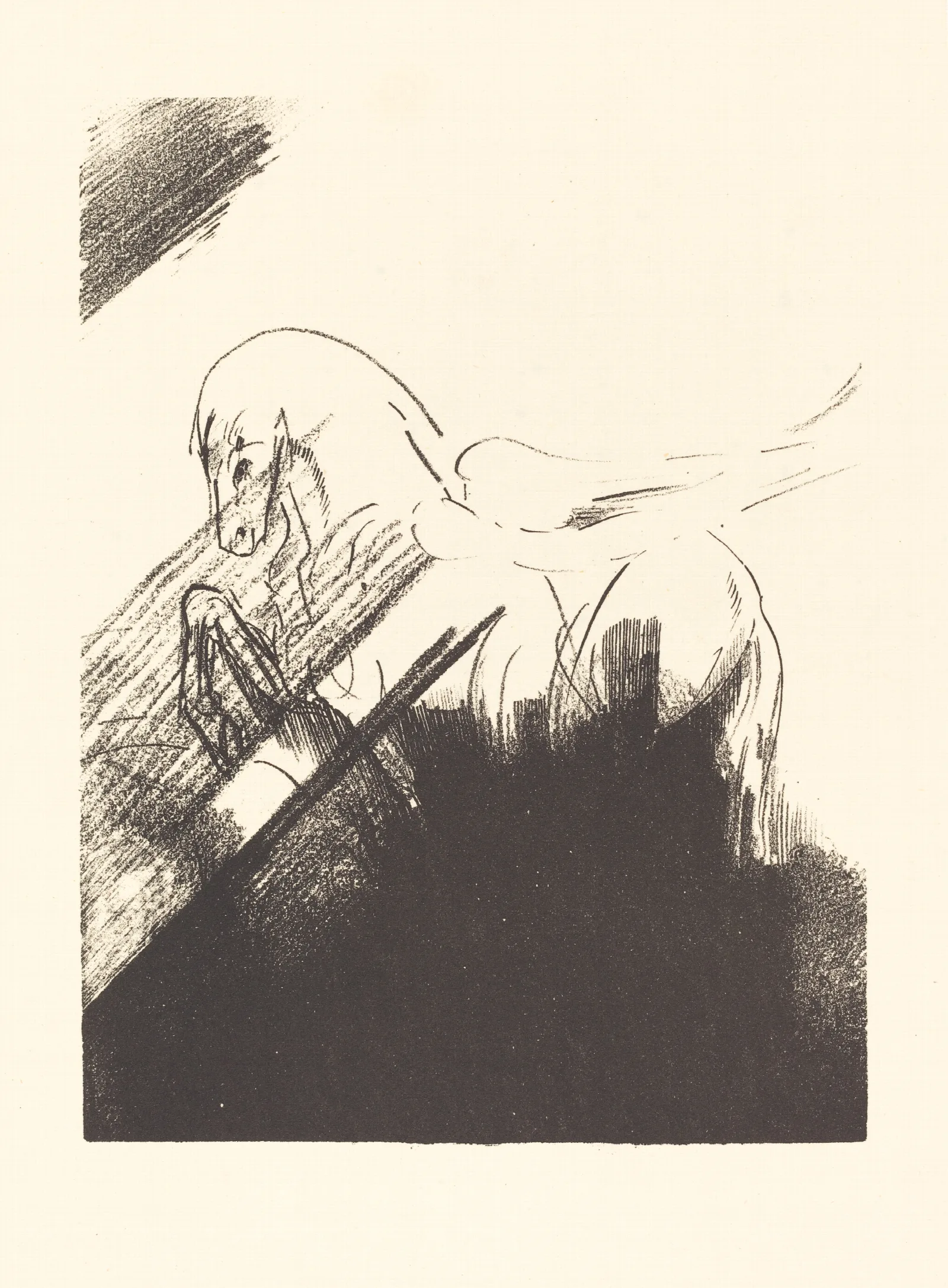 Cheval Aile Winged Horse Wall Art by Odilon Redon - Canvas Print