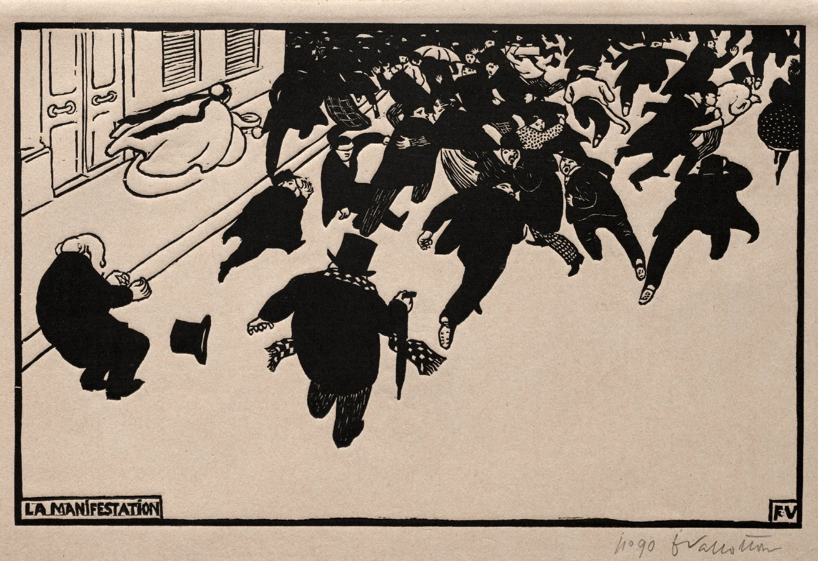 The Protest Wall Art by Félix Vallotton - Canvas Print
