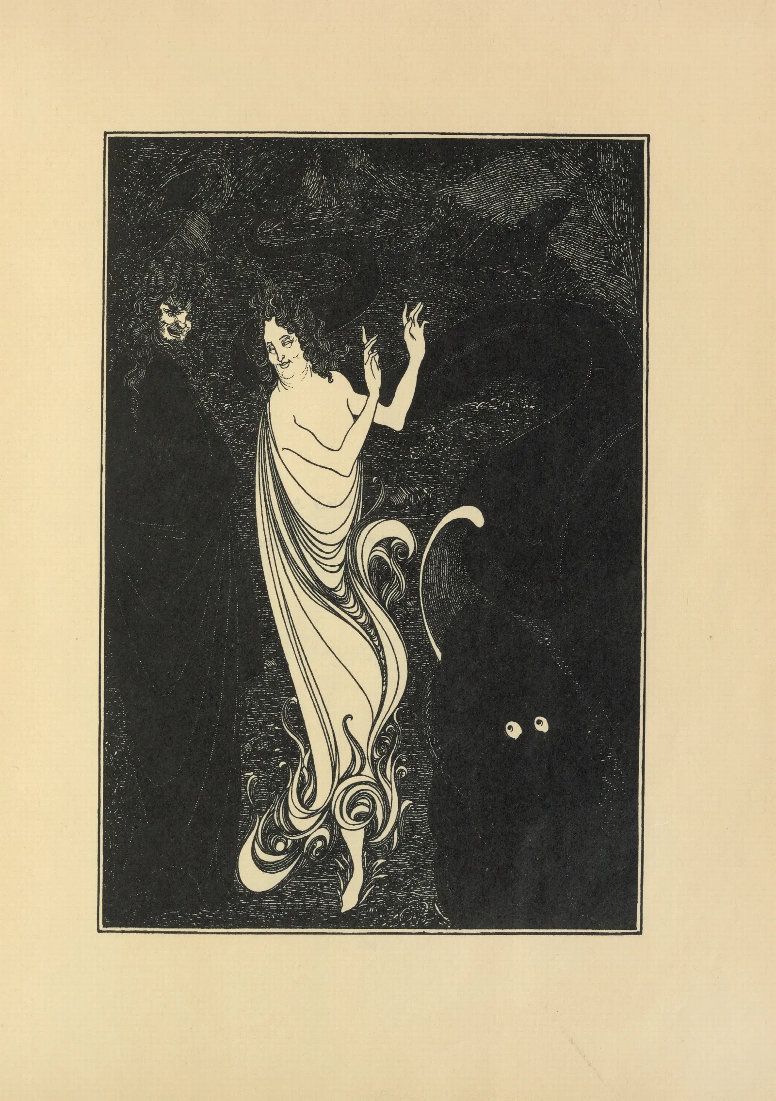 The Third Tableau Of The Rhinegold From No 2 Of The Savoy Wall Art by Aubrey Vincent Beardsley - Canvas Print