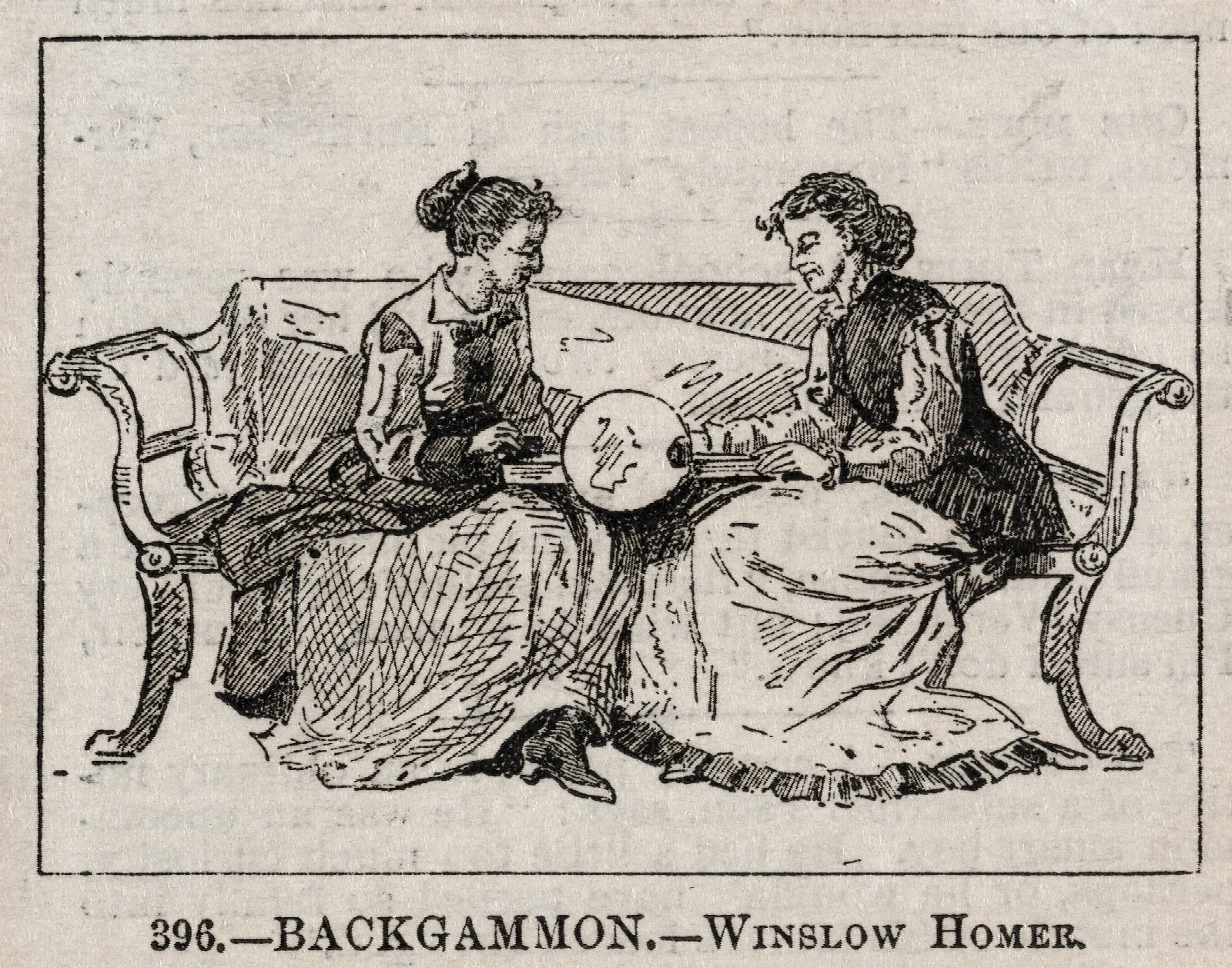 Backgammon Wall Art by Winslow Homer - Canvas Print