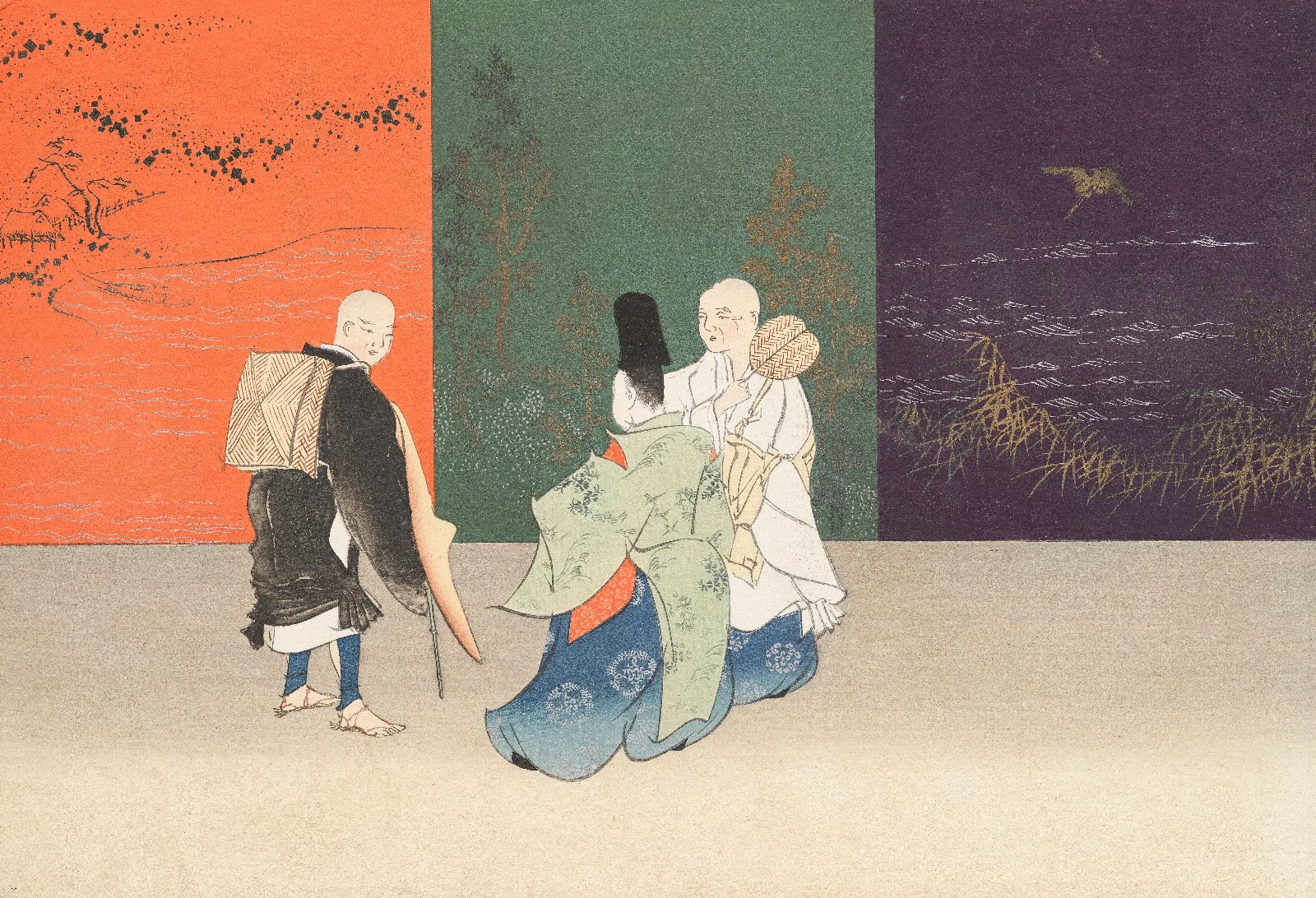 A Thousand Grasses Pl 13 Wall Art by Kamisaka Sekka - Canvas Print