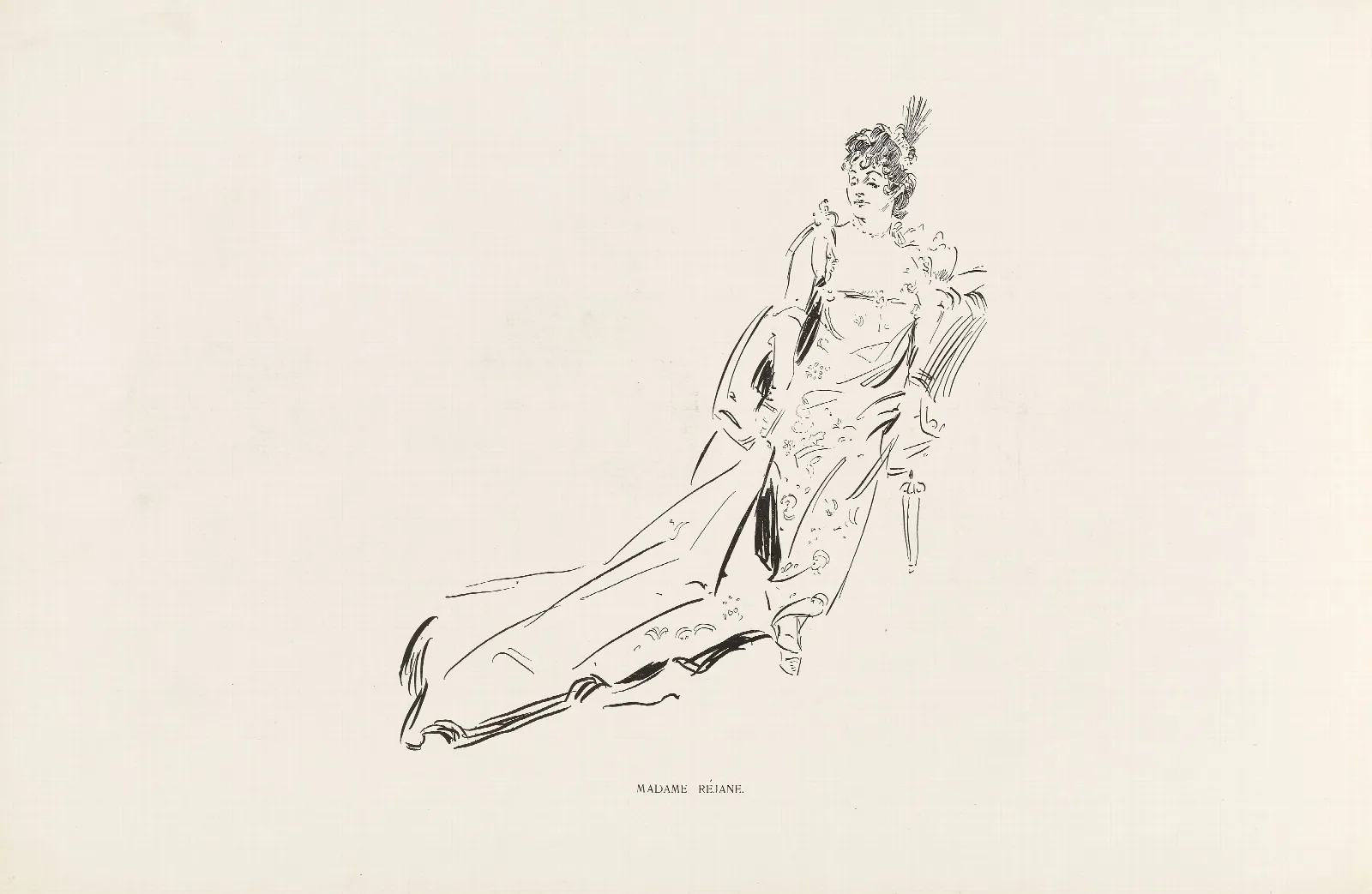 Madame Rejane 2 Wall Art by Charles Dana Gibson - Canvas Print