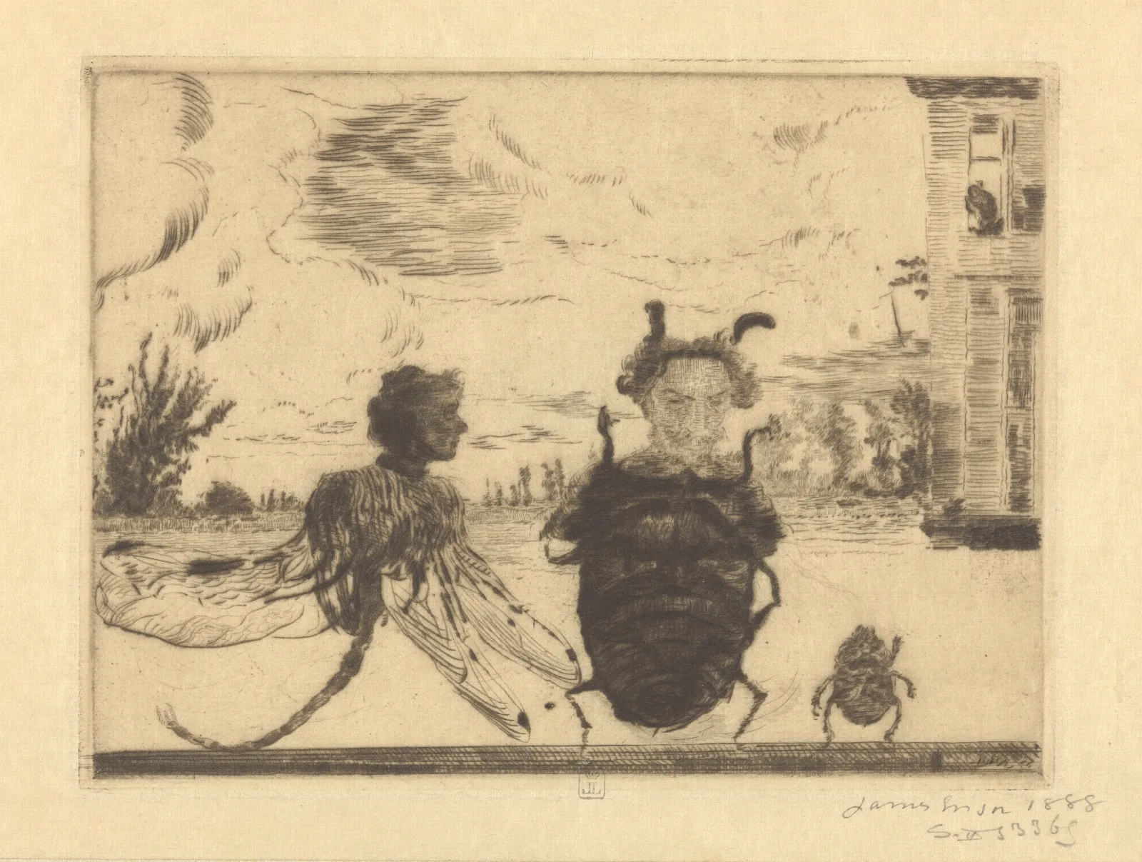 Peculiar Insects Wall Art by James Ensor - Canvas Print