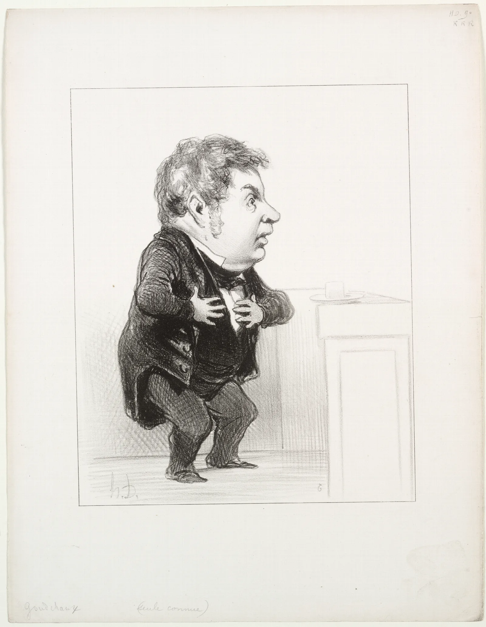 Michel Goudchaux Wall Art by Honoré Daumier - Canvas Print