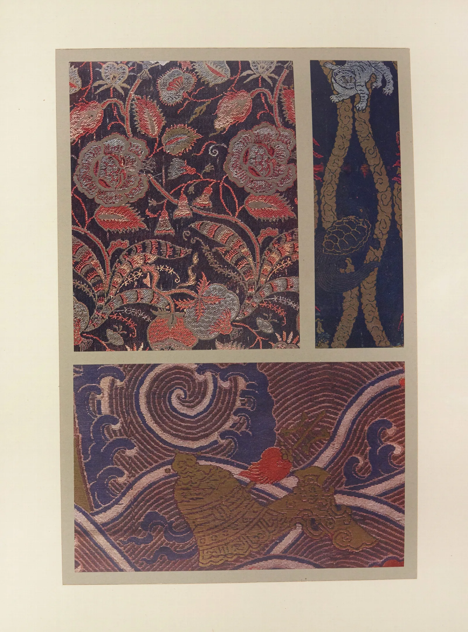 Fleurs Stylisees Tigre Et Tortues Motifs Ornementaux Wall Art by Maurice Pillard Verneuil - Canvas Print