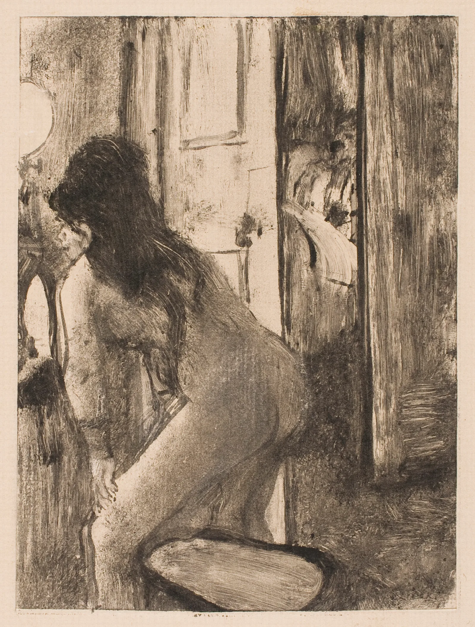 The Bidet Wall Art by Edgar Degas - Canvas Print
