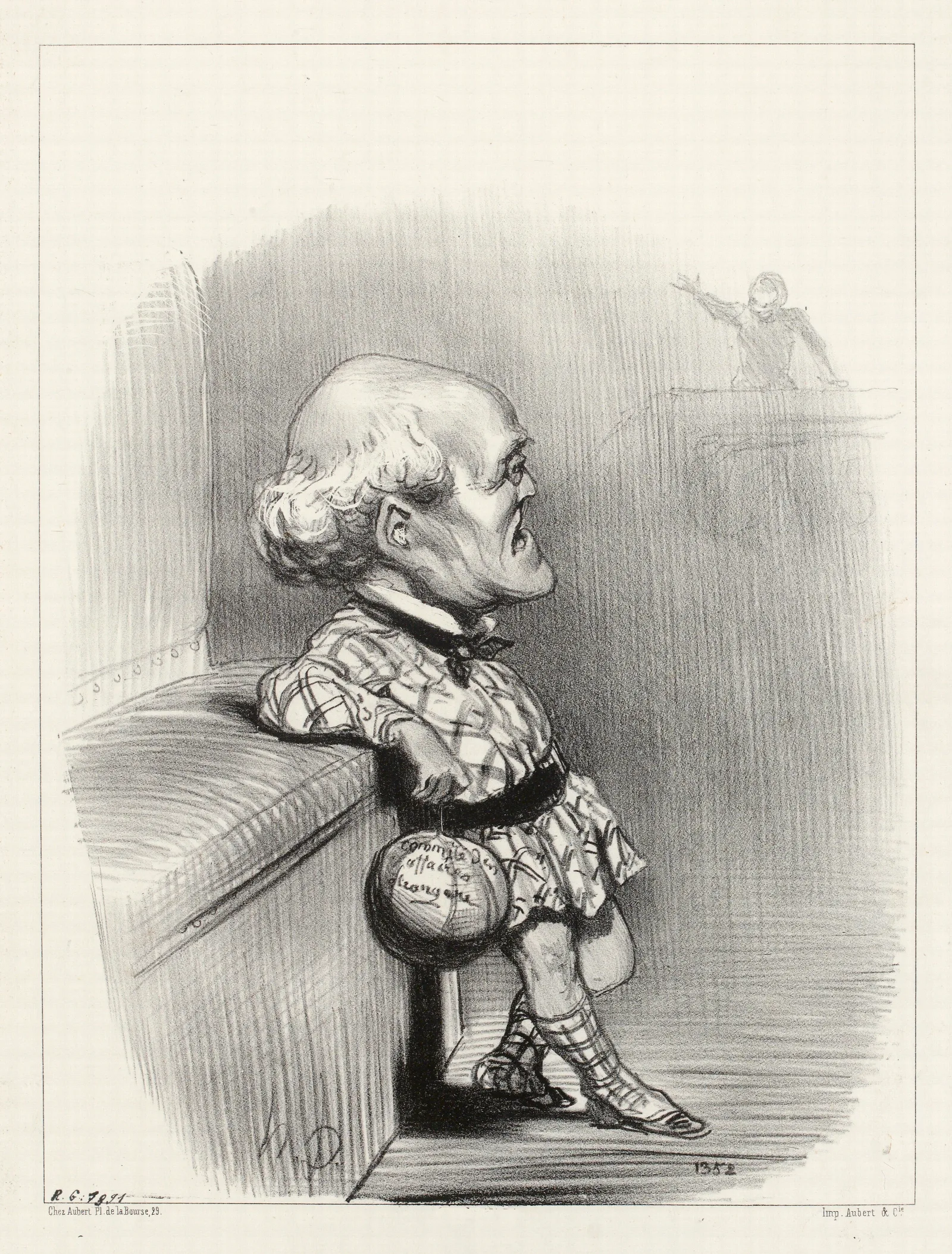 Sarrans Jeune Wall Art by Honoré Daumier - Canvas Print