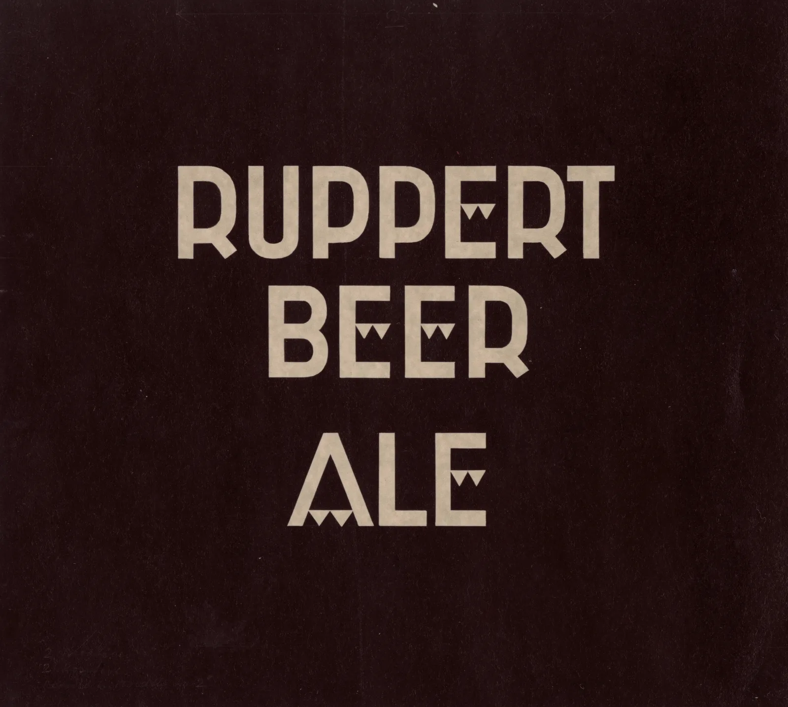 Stylized Logo For Ruppert Beer 2 Wall Art by Winold Reiss - Canvas Print