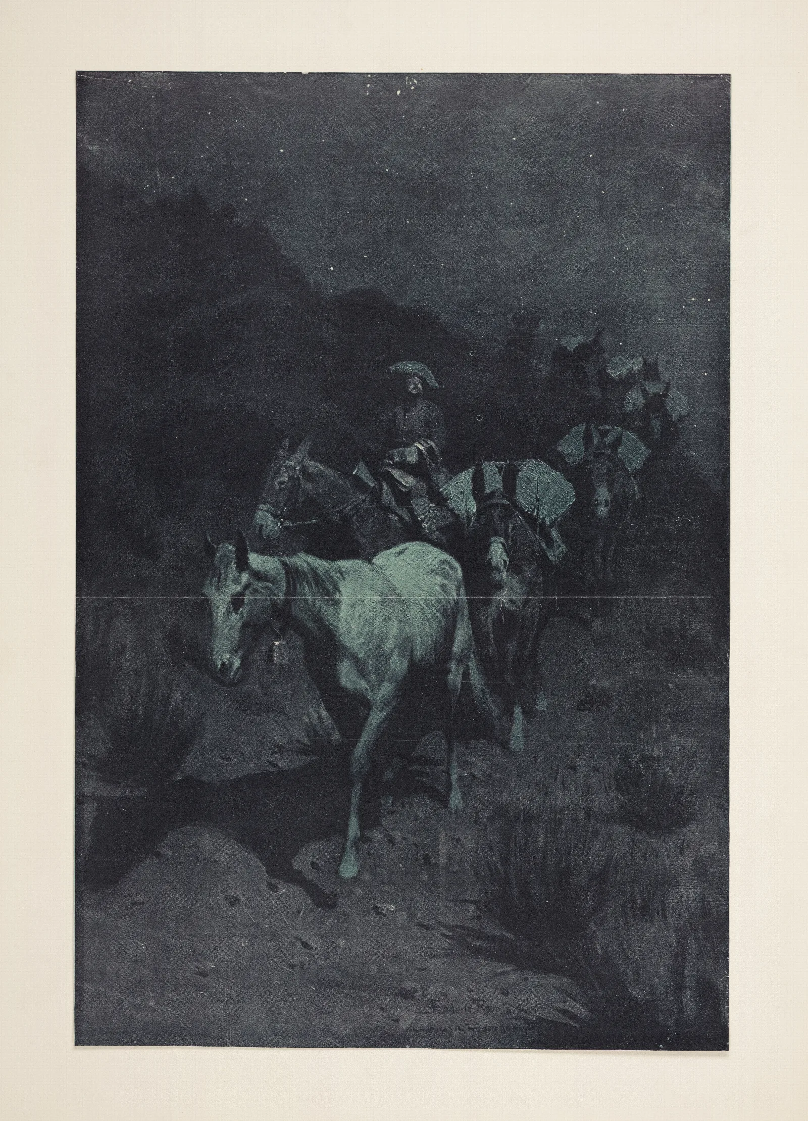 The Bell Mare Wall Art by Frederic Remington - Canvas Print