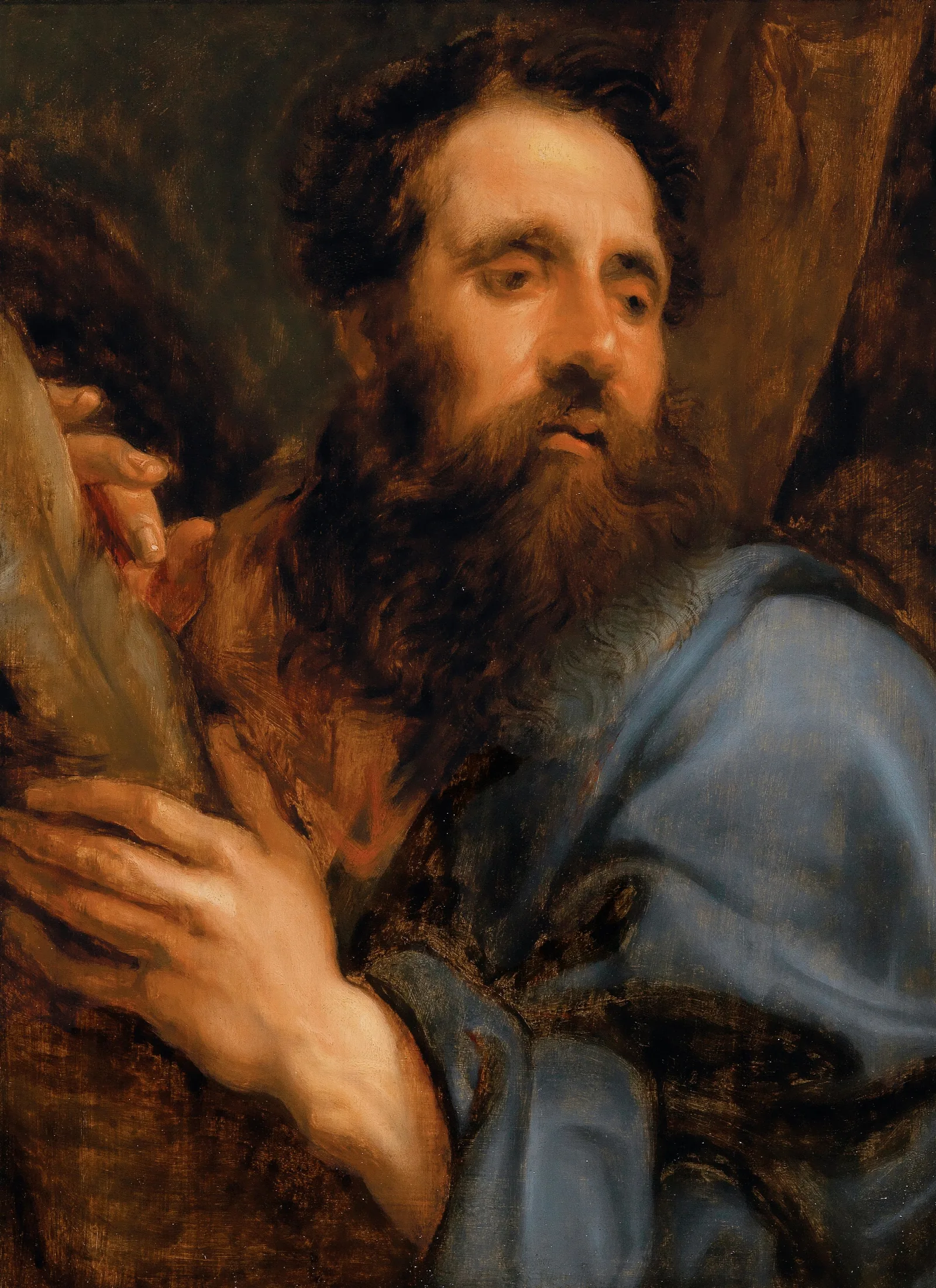 Saint Andrew 5 Wall Art by Anthony van Dyck - Canvas Print