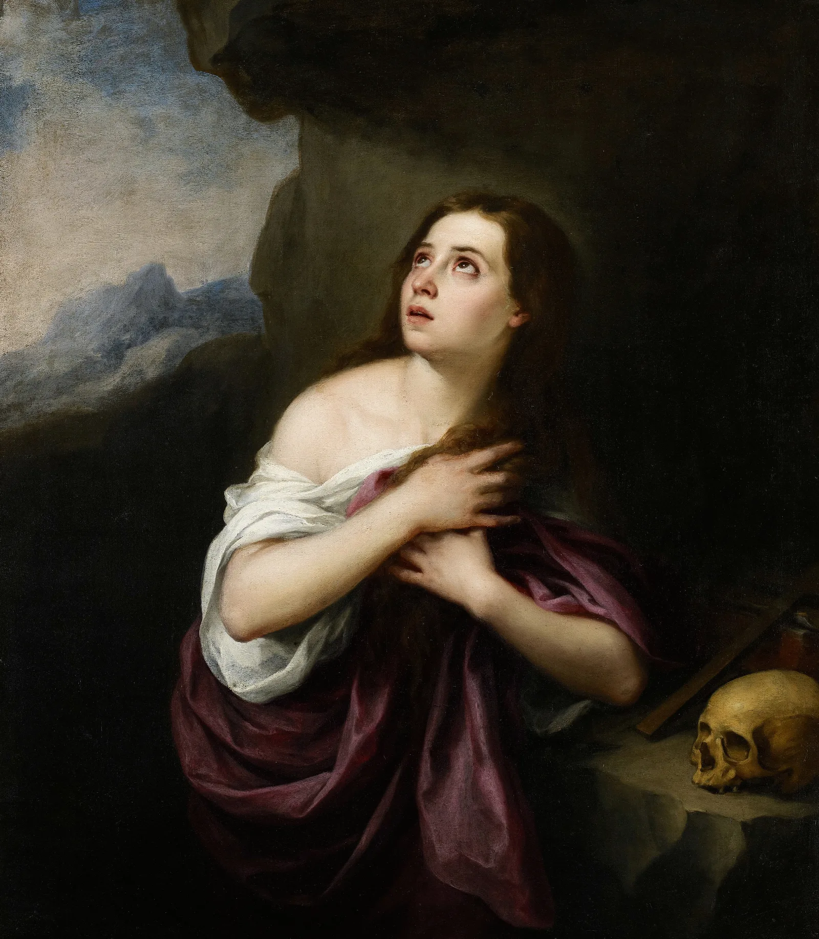 Penitent Magdelene Wall Art by Bartolomé Estebán Murillo - Canvas Print