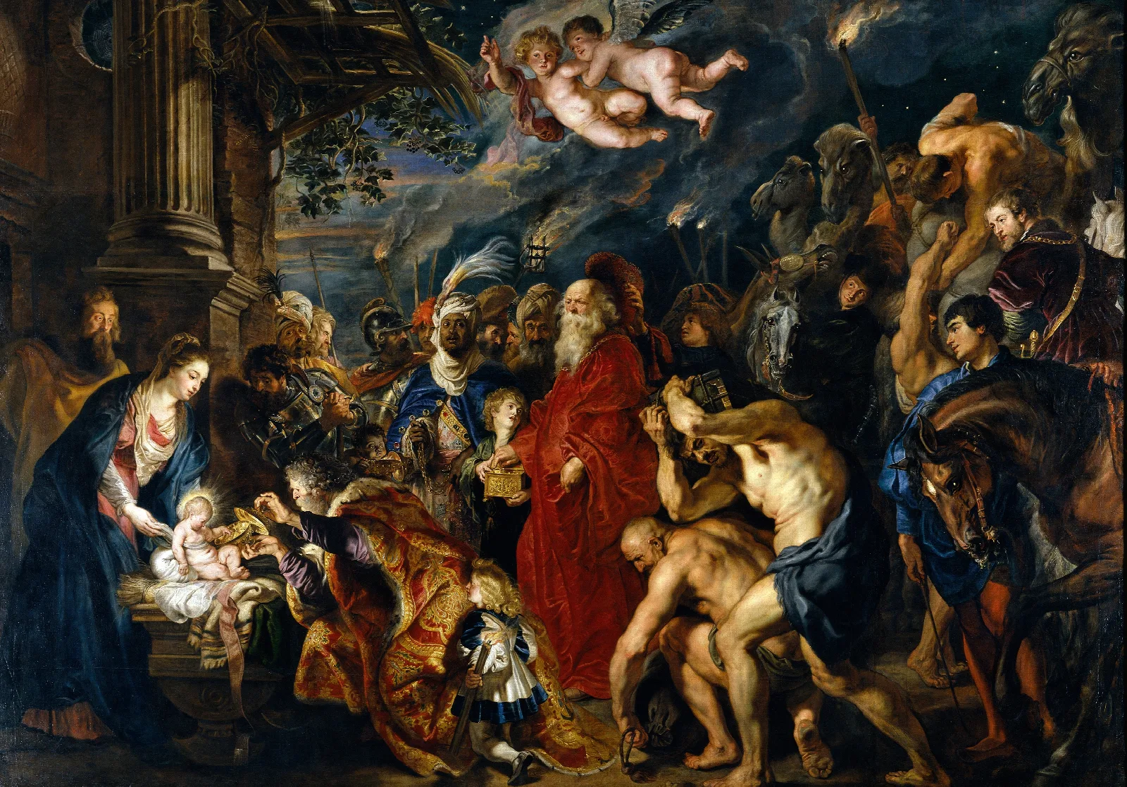 Adoration Of The Magi 6 Wall Art by Peter Paul Rubens - Canvas Print