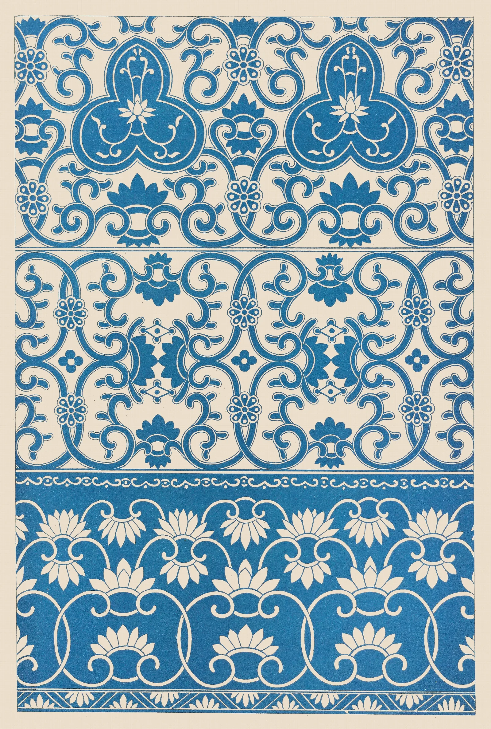 Examples Of Chinese Ornament Pl 05 Wall Art by Owen Jones - Canvas Print