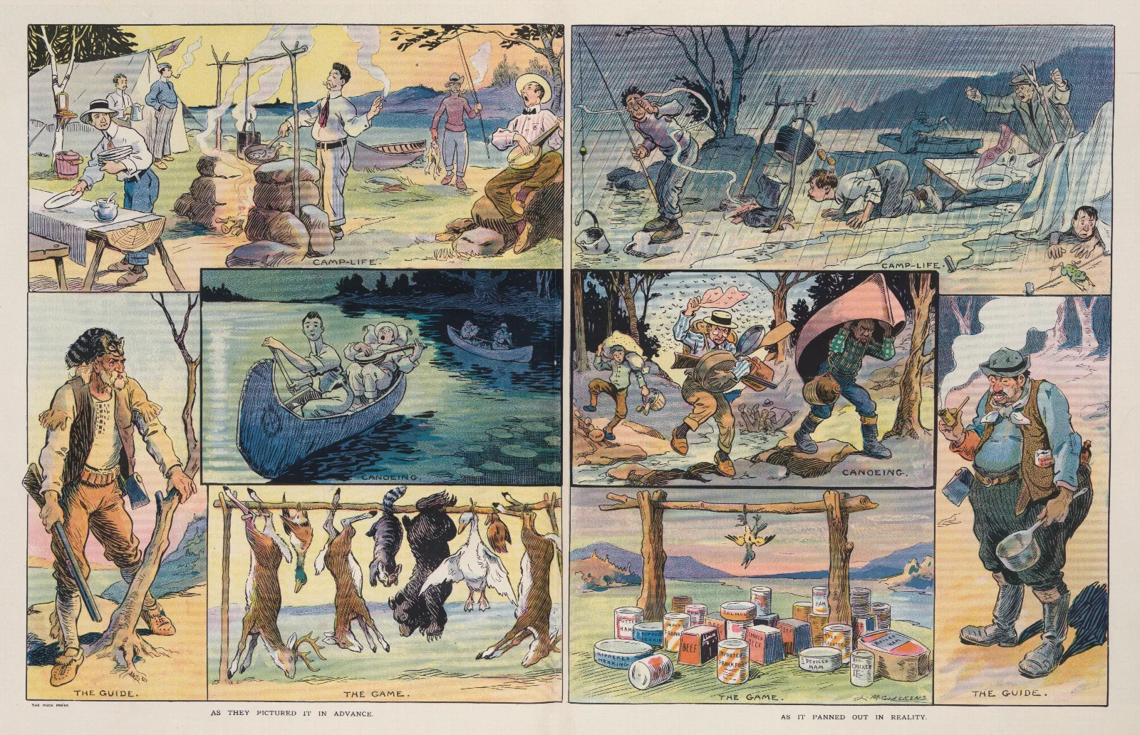 That Camping Trip Wall Art by Louis Glackens - Canvas Print