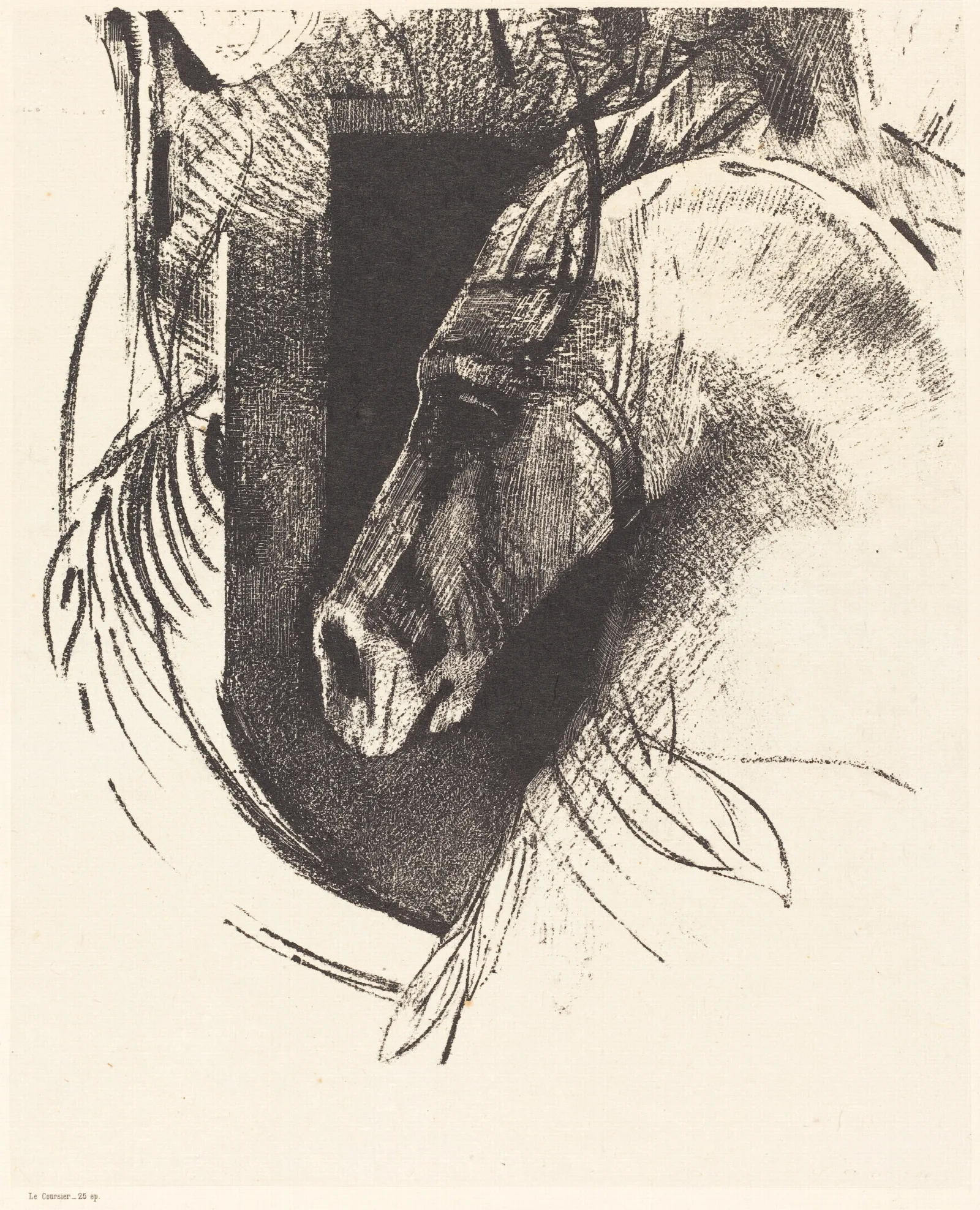 Le Coursier The Race Horse Wall Art by Odilon Redon - Canvas Print