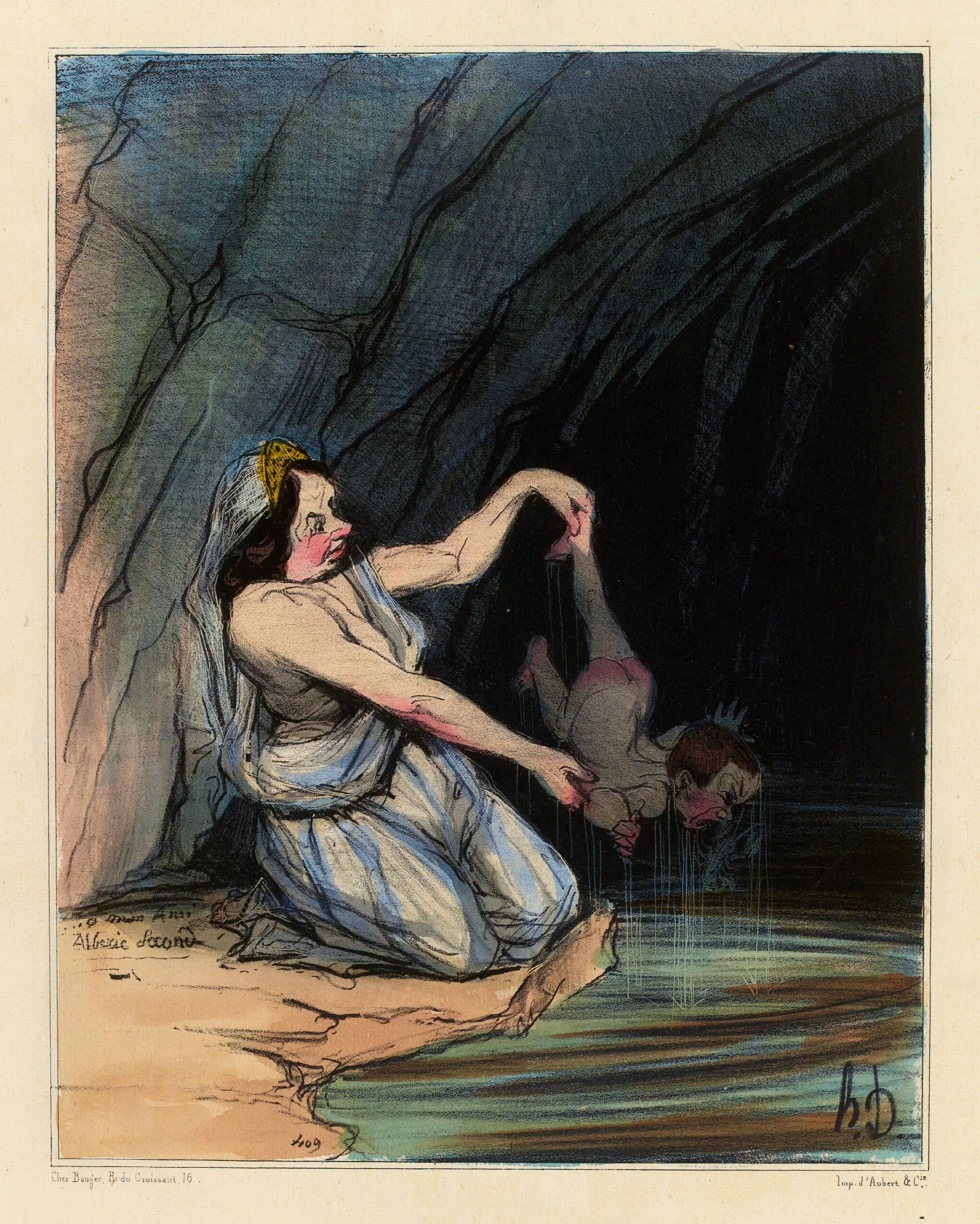 Le Bapteme Dachille Wall Art by Honoré Daumier - Canvas Print
