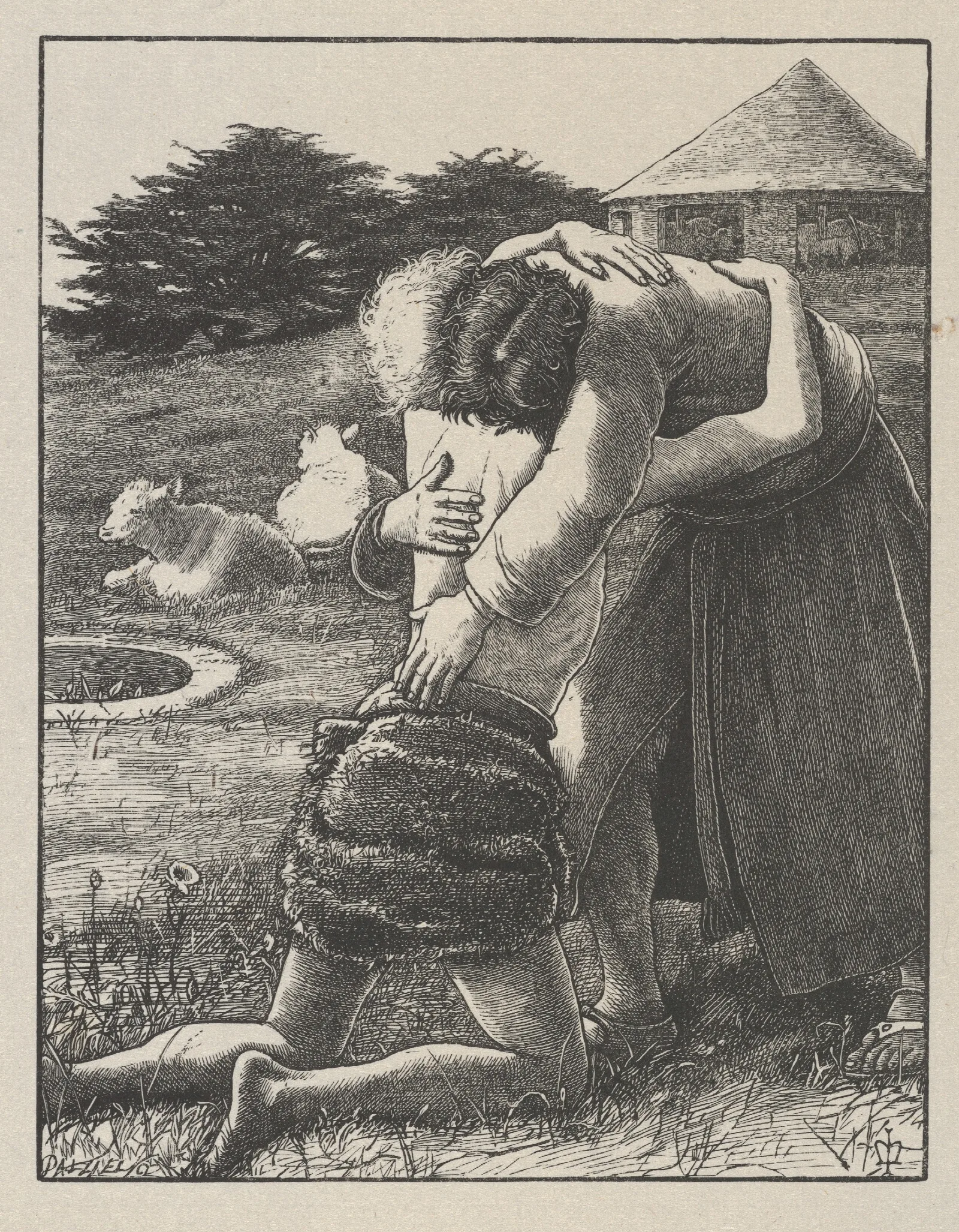 The Prodigal Son 11 Wall Art by Sir John Everett Millais - Canvas Print