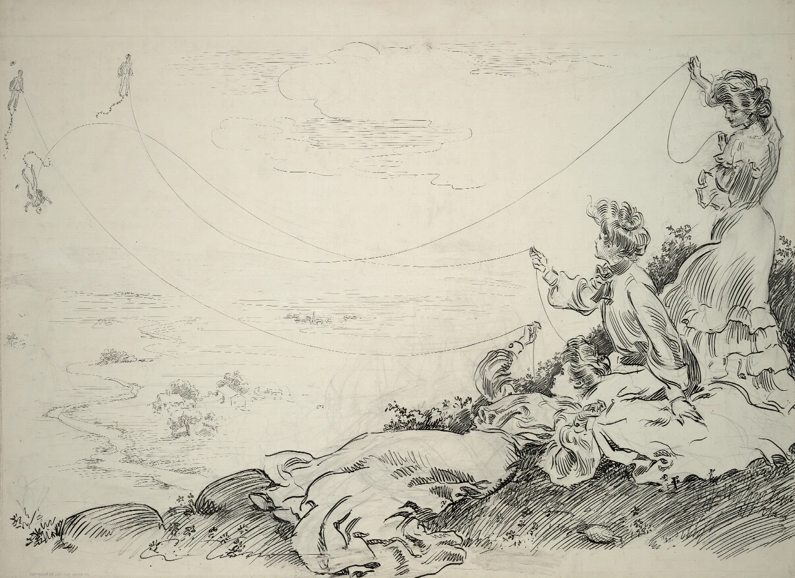 Summer Sports Wall Art by Charles Dana Gibson - Canvas Print