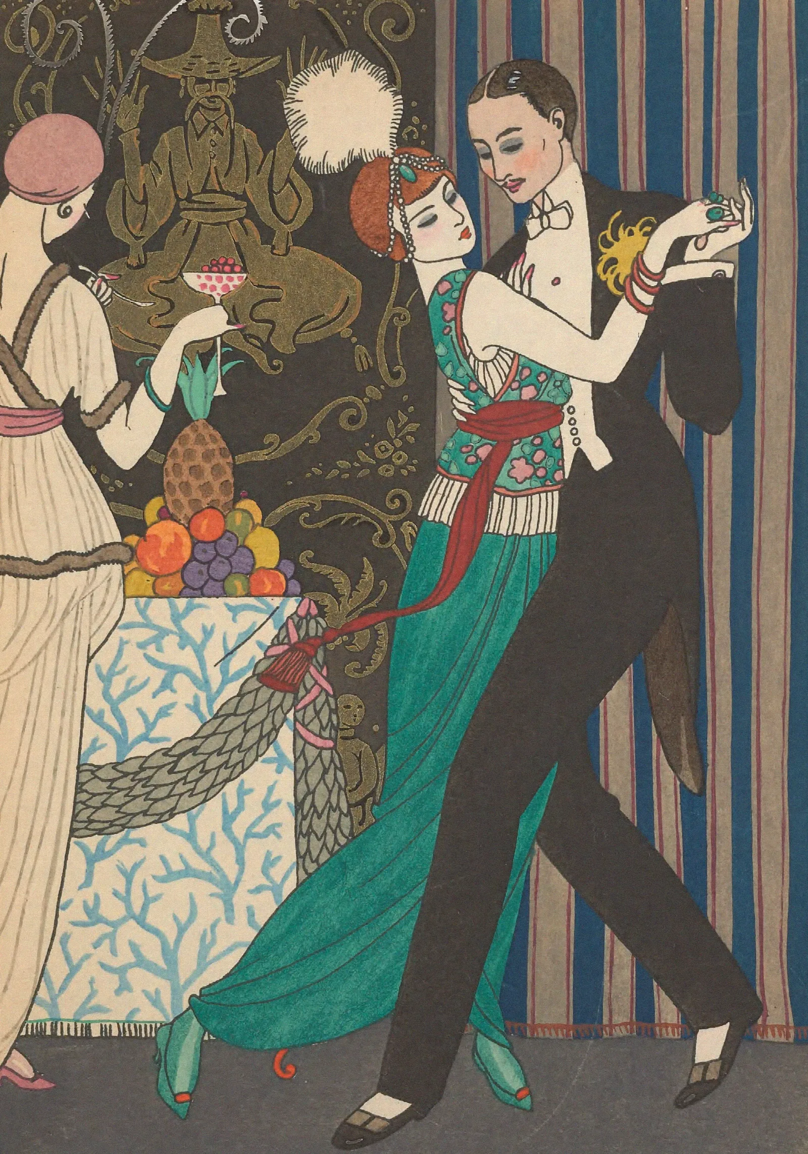 La Danse 2 Wall Art by George Barbier - Canvas Print