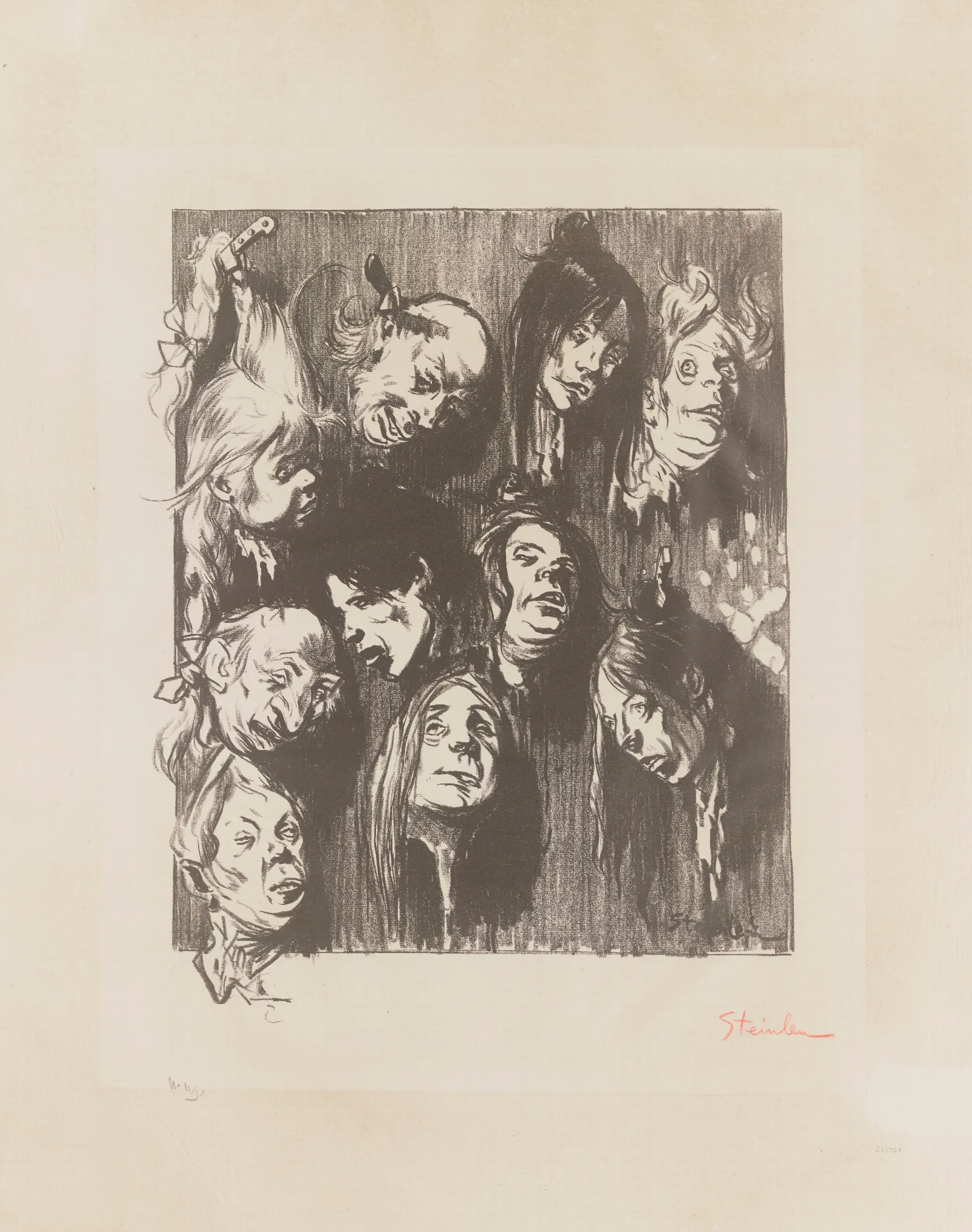 Dix Assassinats Pour Un Sou Wall Art by Théophile Alexandre Steinlen - Canvas Print