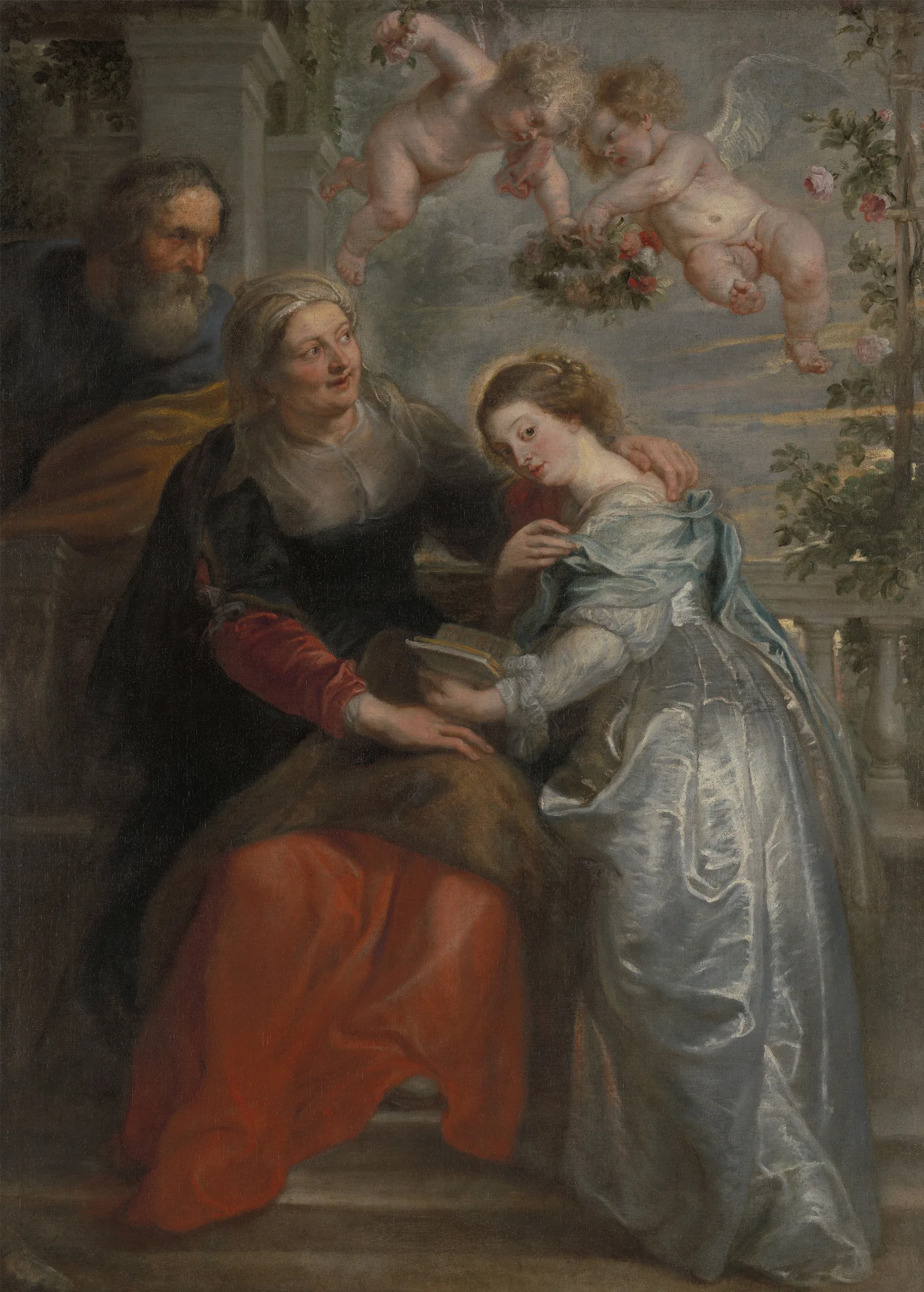 The Education Of Mary Wall Art by Peter Paul Rubens - Canvas Print