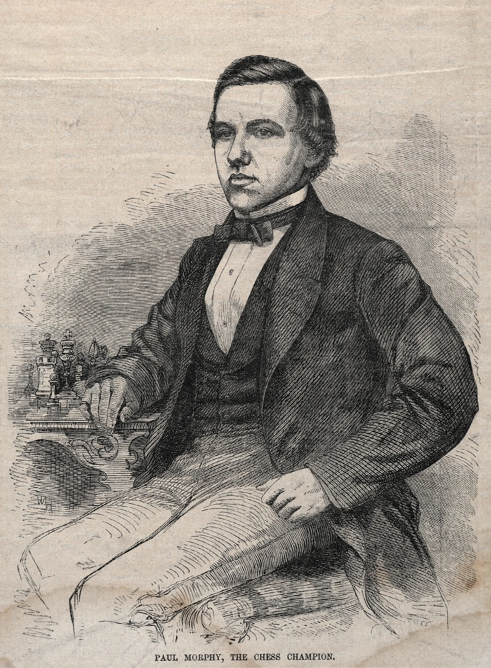 Paul Morphy The Chess Champion Wall Art by Winslow Homer - Canvas Print