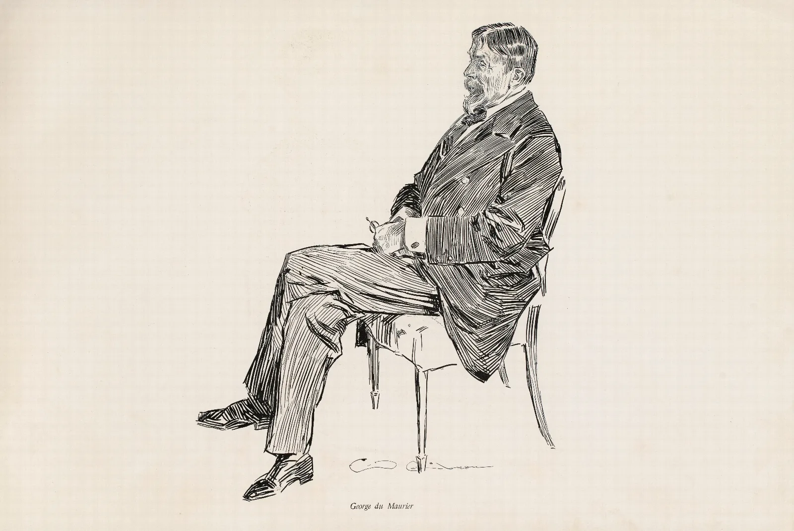 George Du Maurier Wall Art by Charles Dana Gibson - Canvas Print