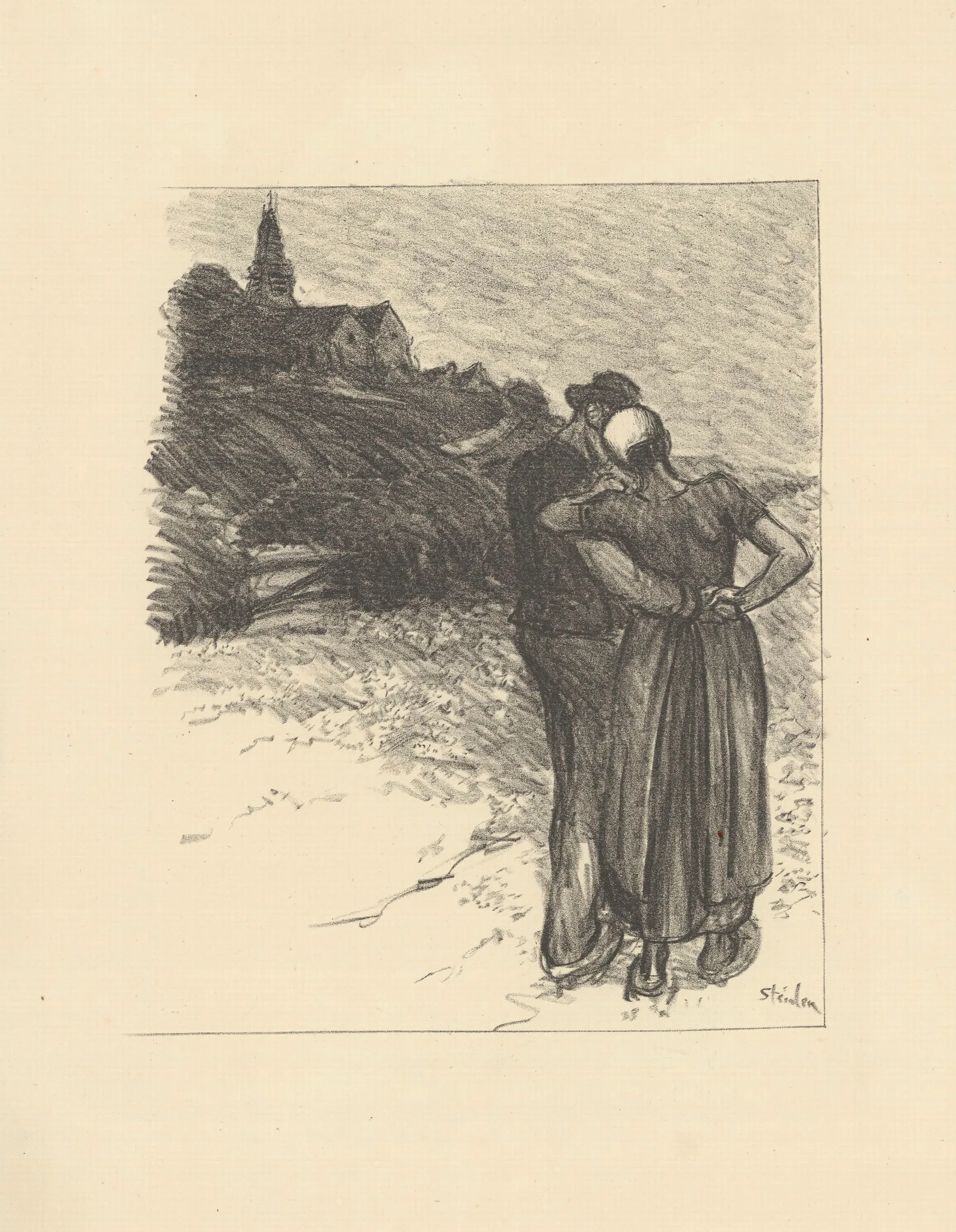 Sonnez Musettes Poesie De Leon Durocher Musique De Paul Delmet Wall Art by Théophile Alexandre Steinlen - Canvas Print