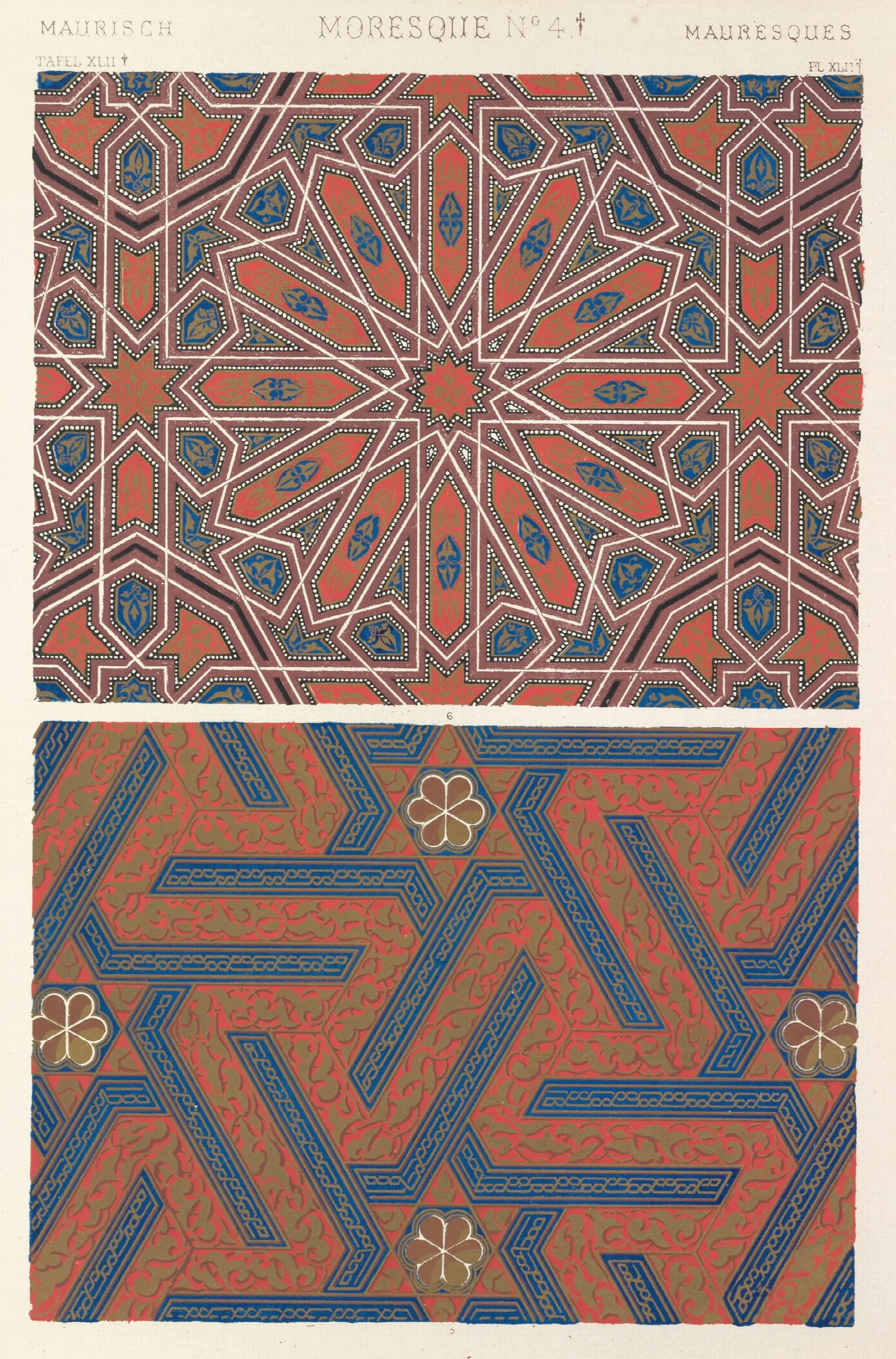 Moresque No 4c Wall Art by Owen Jones - Canvas Print