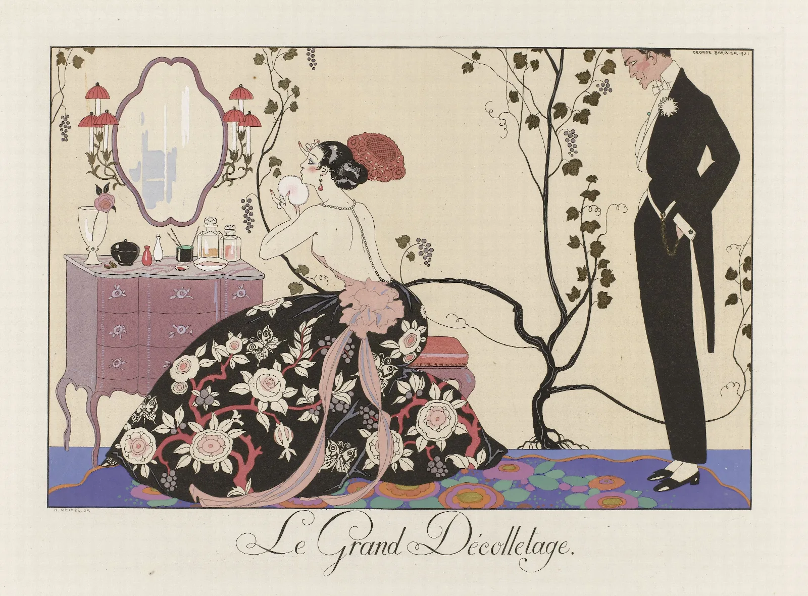 Le Grand Decolletage 2 Wall Art by George Barbier - Canvas Print