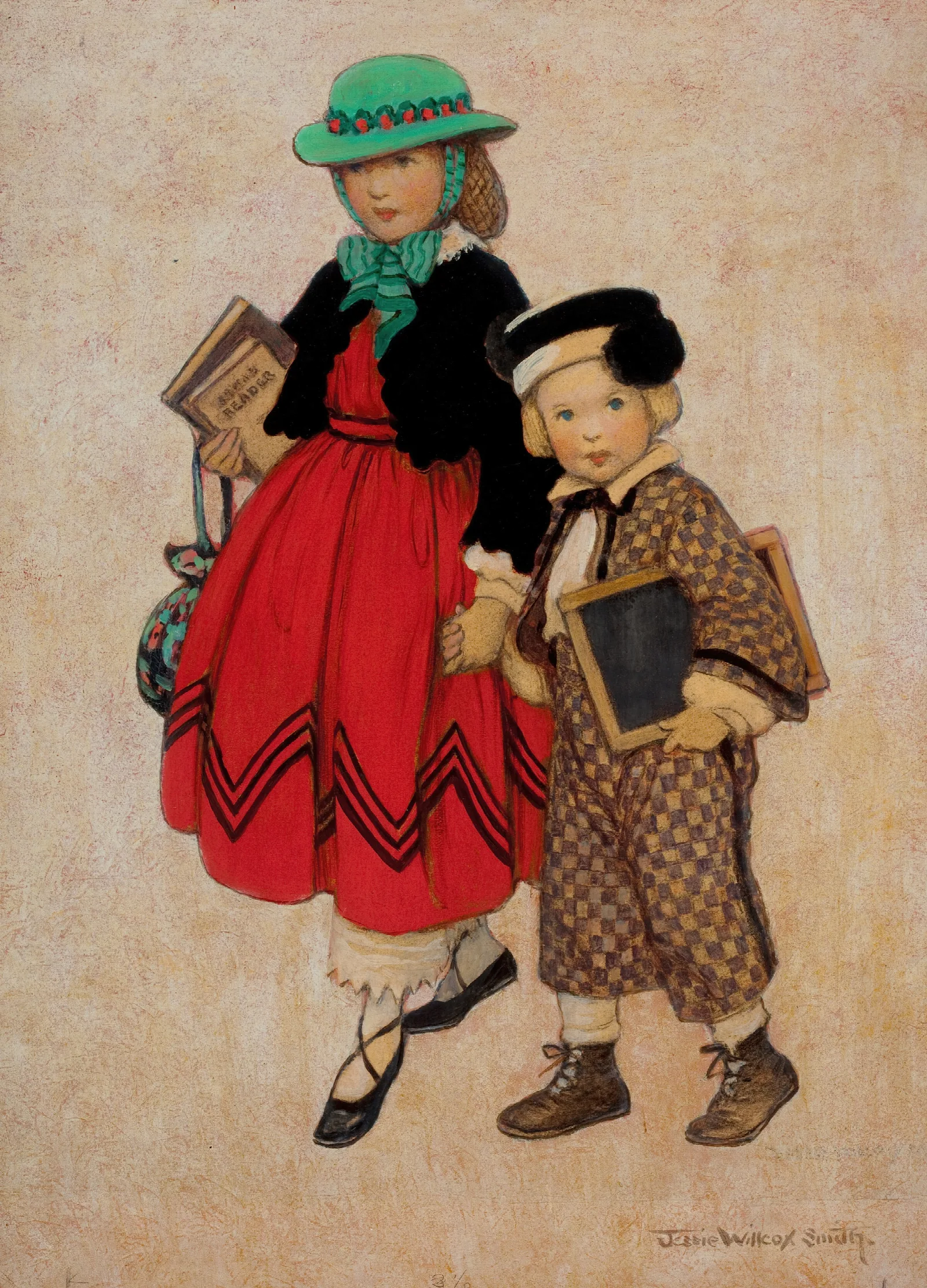 Good Housekeeping Magazine Cover Wall Art by Jessie Willcox Smith - Canvas Print