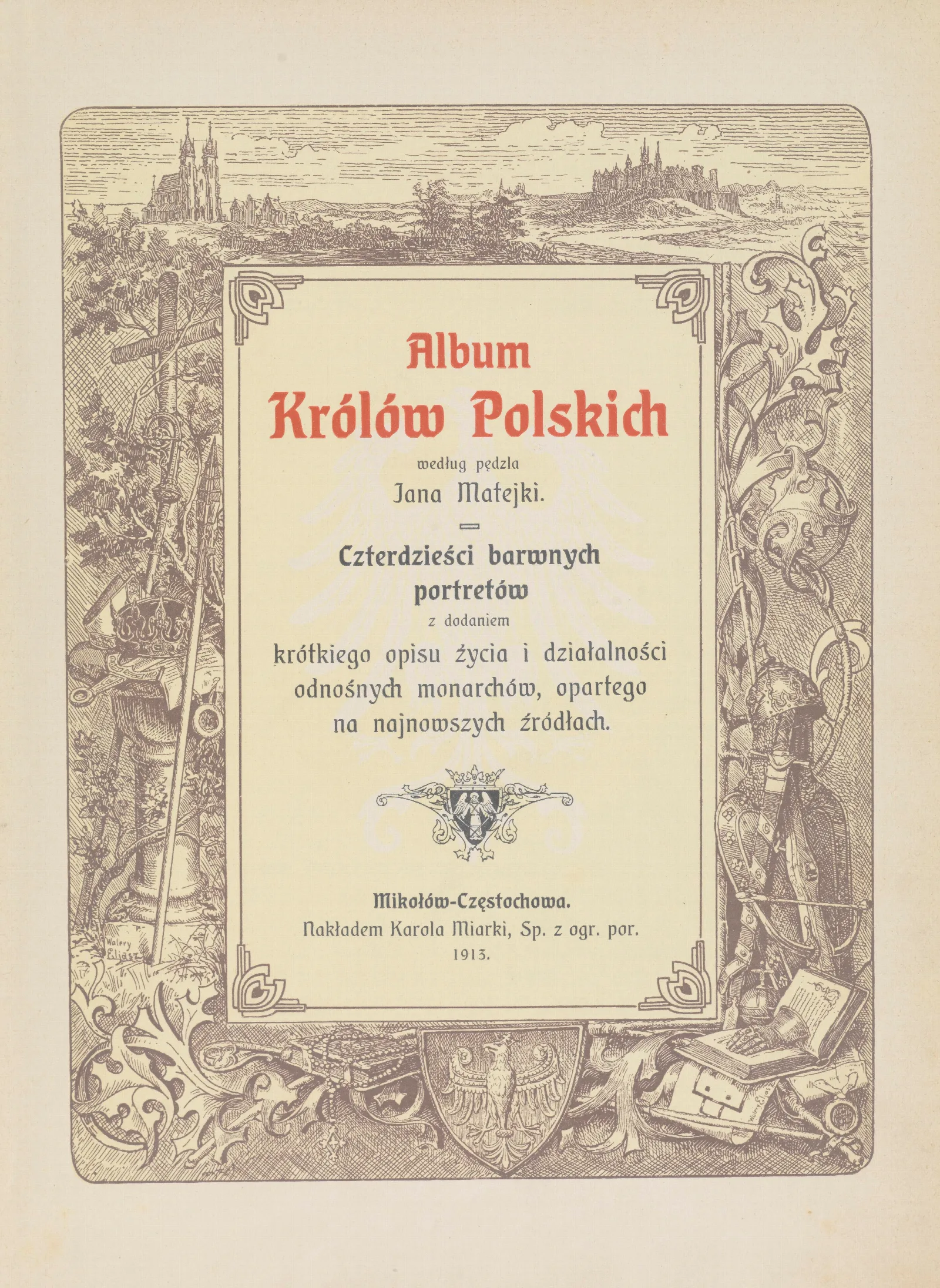 Album Krolow Polskich Pl 2 Wall Art by Jan Matejko - Canvas Print