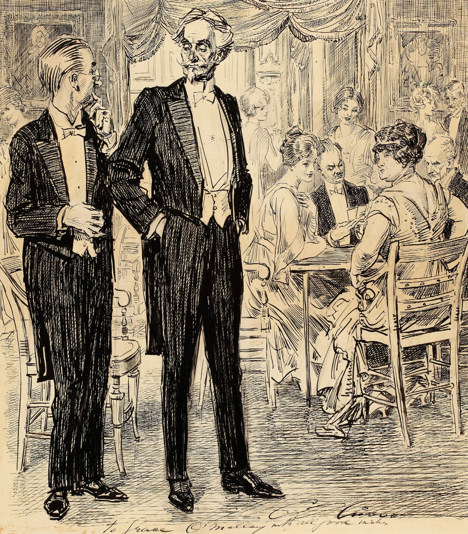 Is Your Wife Losing Wall Art by Charles Dana Gibson - Canvas Print