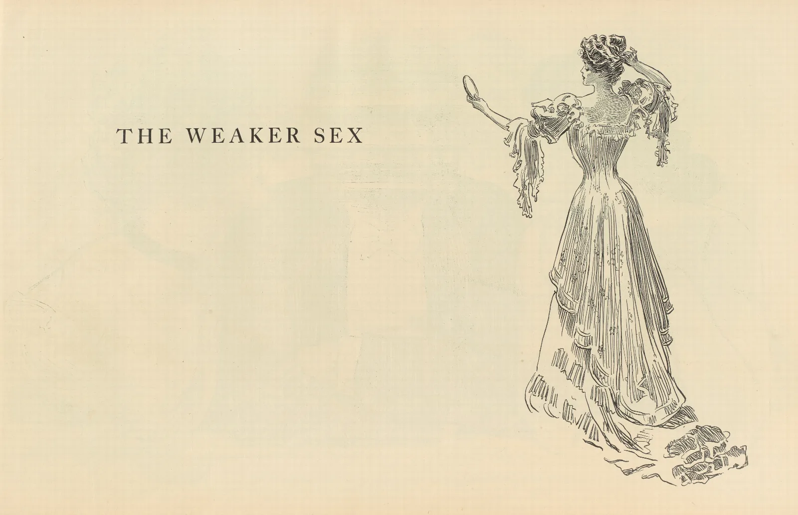 The Weaker Sex Wall Art by Charles Dana Gibson - Canvas Print